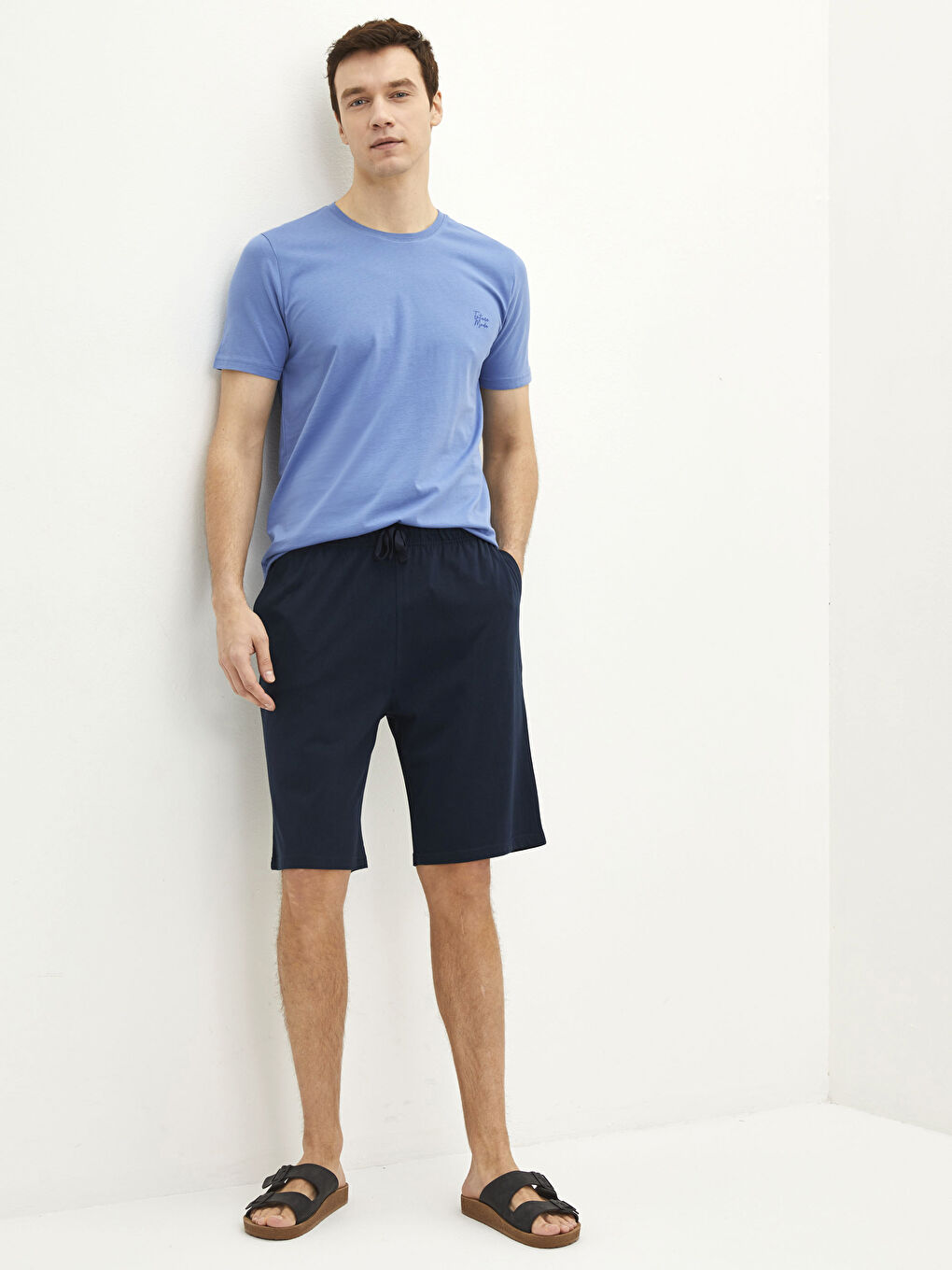 Regular Fit Men's Short Pyjama Set-1