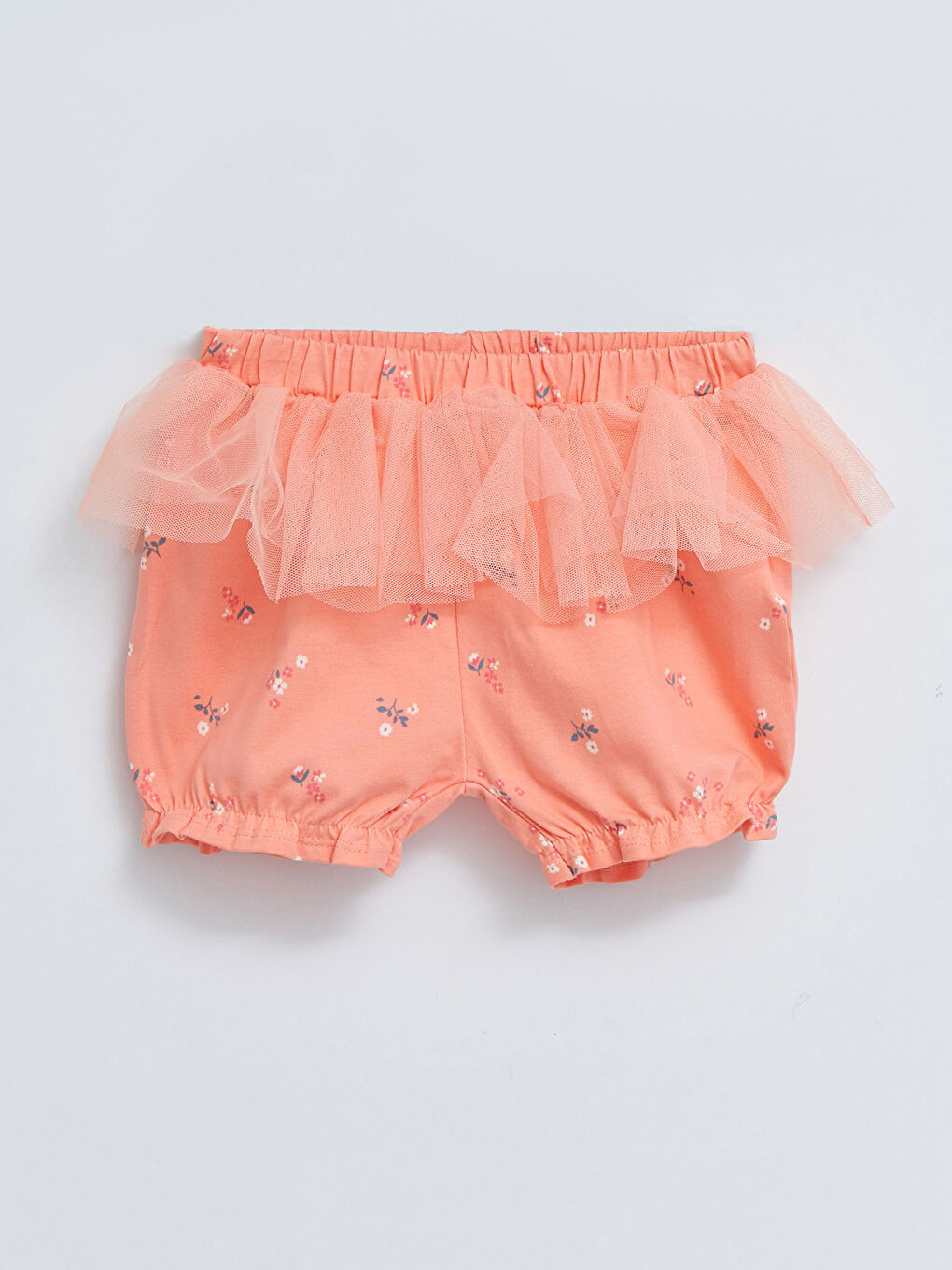 Crew Neck Short Sleeve Printed Baby Girl Snapback Body and Shorts 2-Piece Set-3