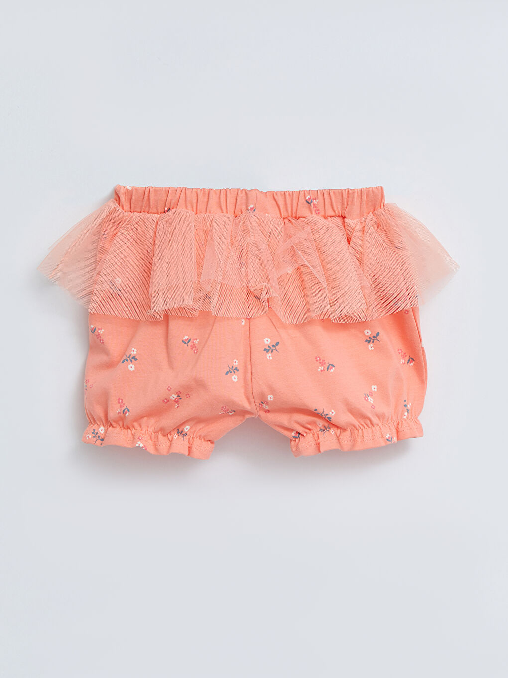 Crew Neck Short Sleeve Printed Baby Girl Snapback Body and Shorts 2-Piece Set-4