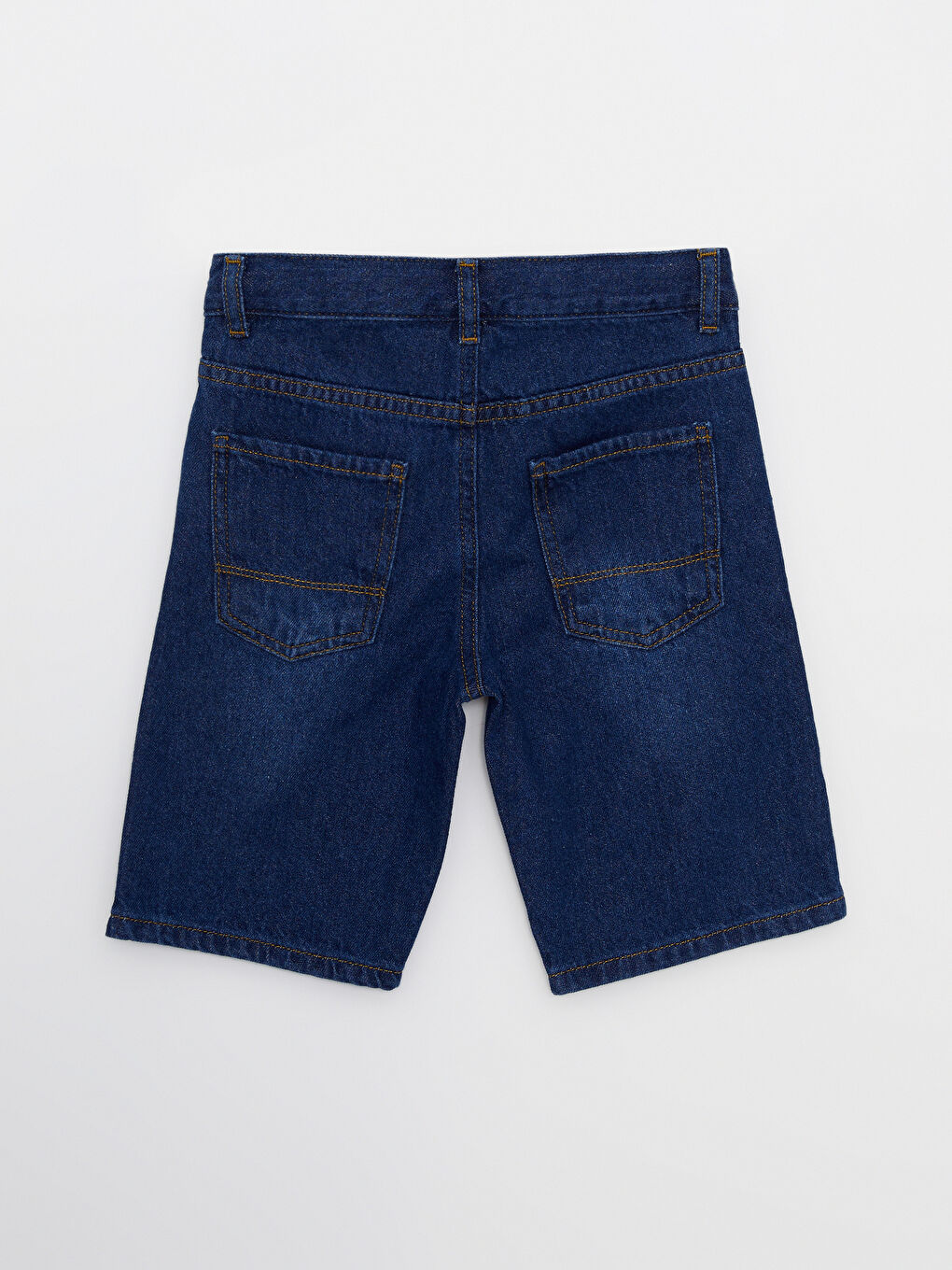 Short en jean garçon en coton avec détails déchirés-1