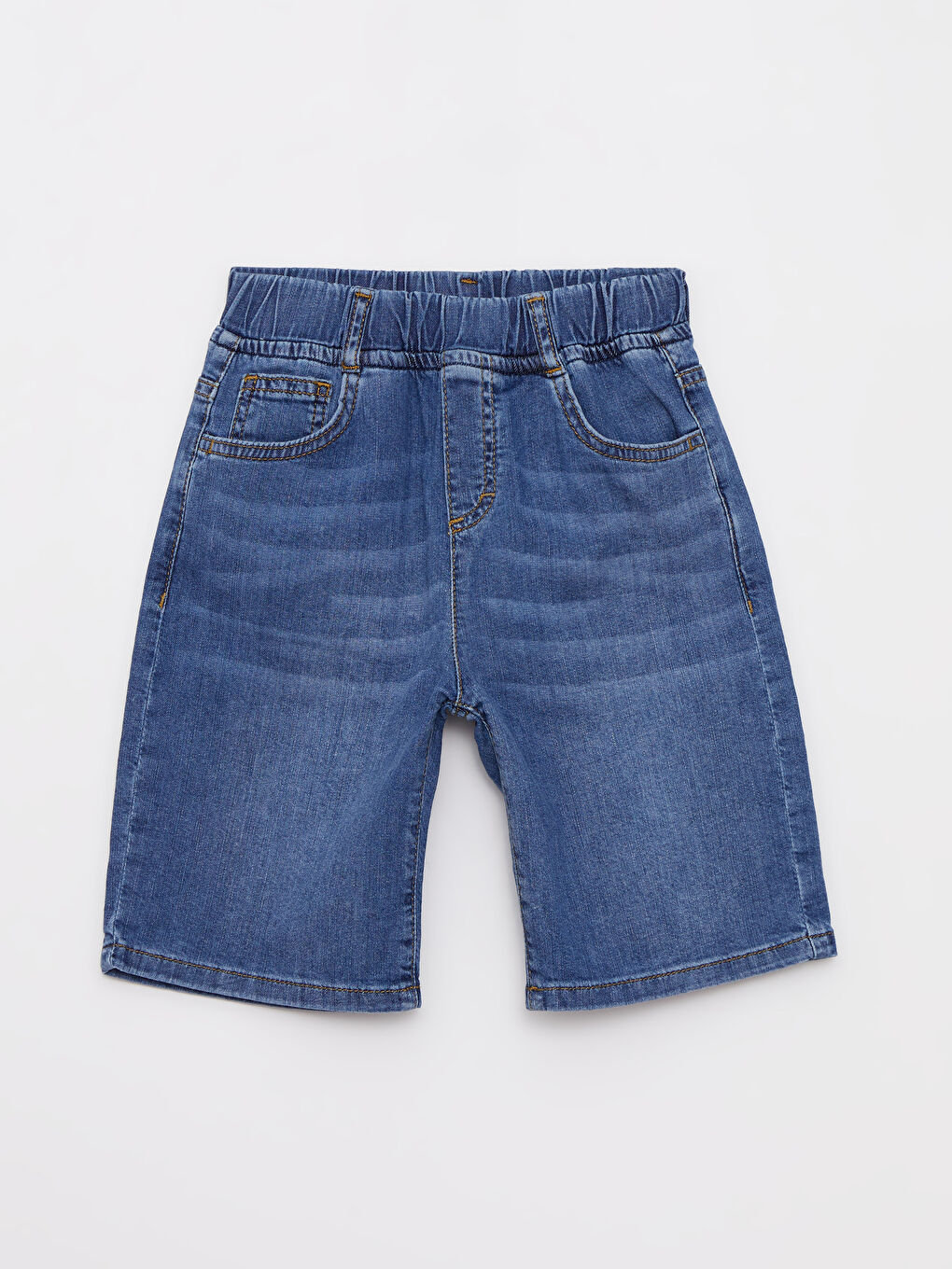 Ұлдарға арналған серпімді белдік деним шорты