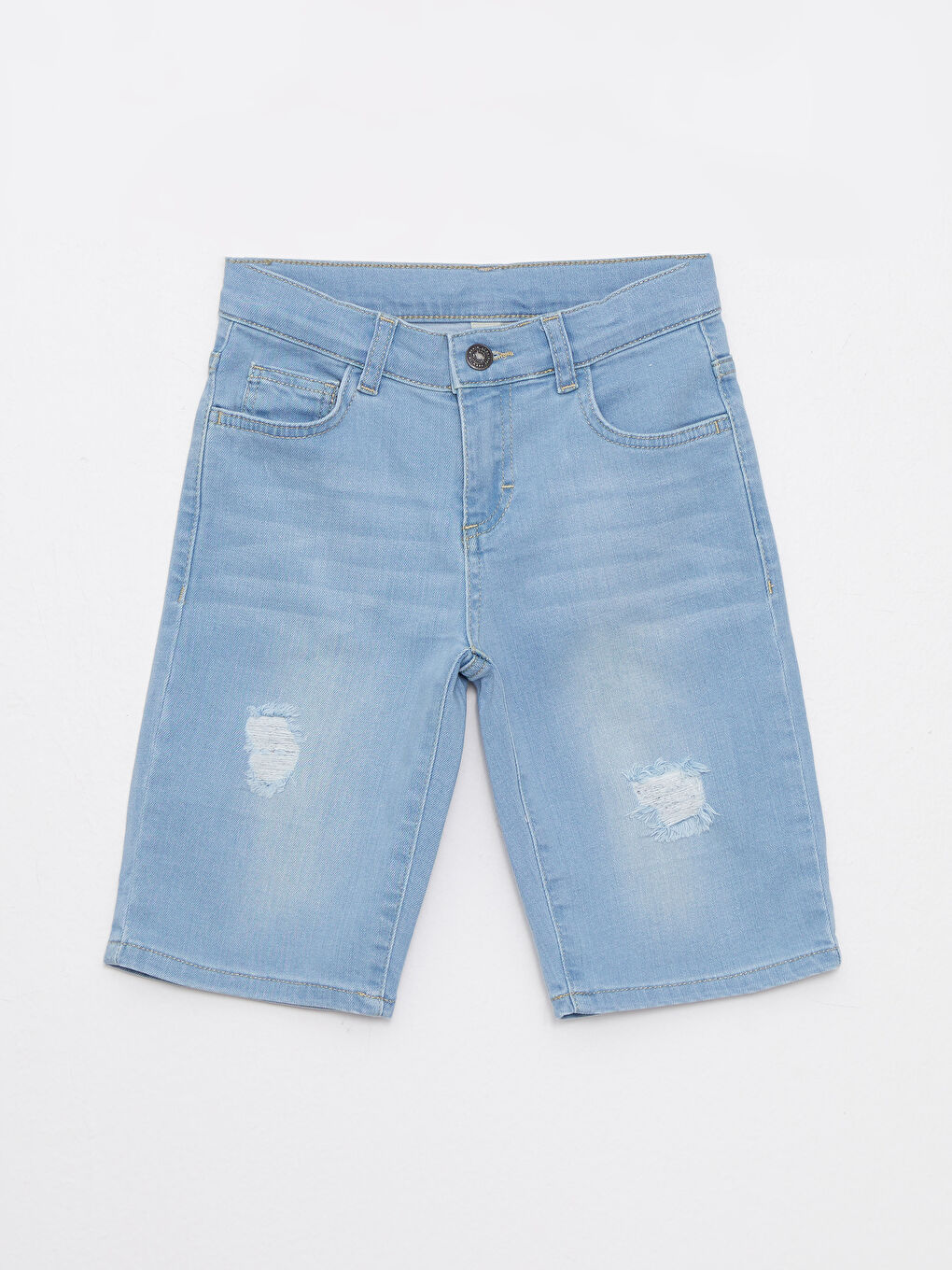 Ripped Detailed Cotton Boy Jean Roller-2