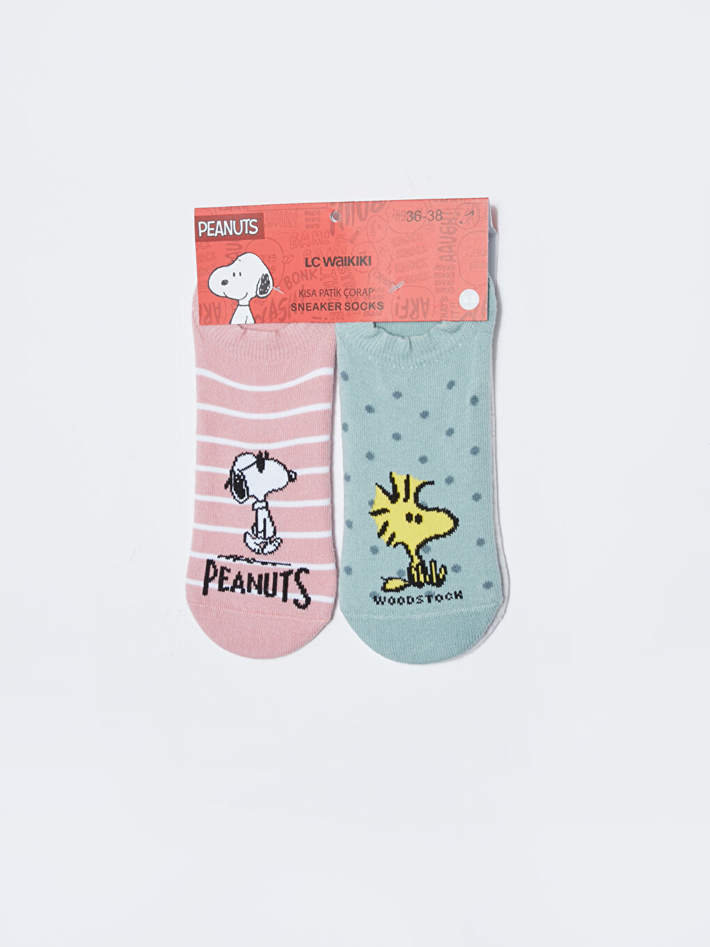 Chaussettes Bottillons Imprimées Snoopy pour Femmes Lot de 3-2