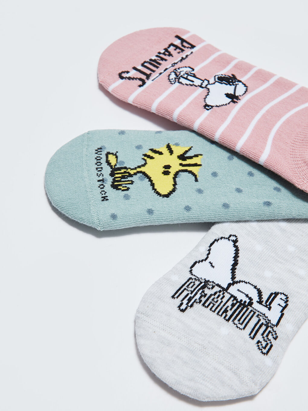 Chaussettes Bottillons Imprimées Snoopy pour Femmes Lot de 3-3