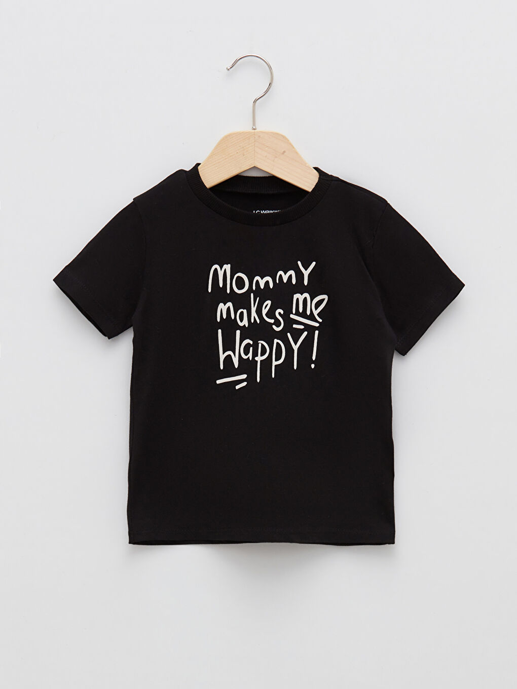 Crew Neck Short Sleeve Printed Cotton Baby Boy T-Shirt