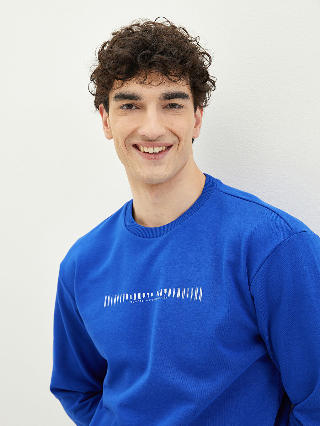 XSIDE Bisiklet Yaka Uzun Kollu Baskılı Erkek Sweatshirt -S24946Z8-HSJ