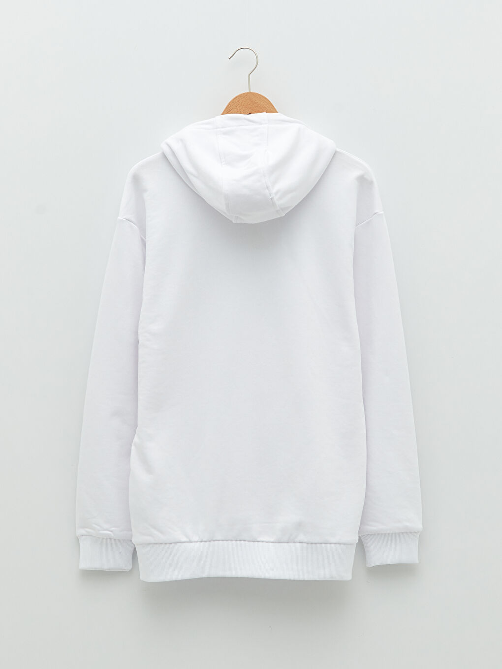 Oversize Langarm Bedrucktes Kapuzensweatshirt für Herren-6