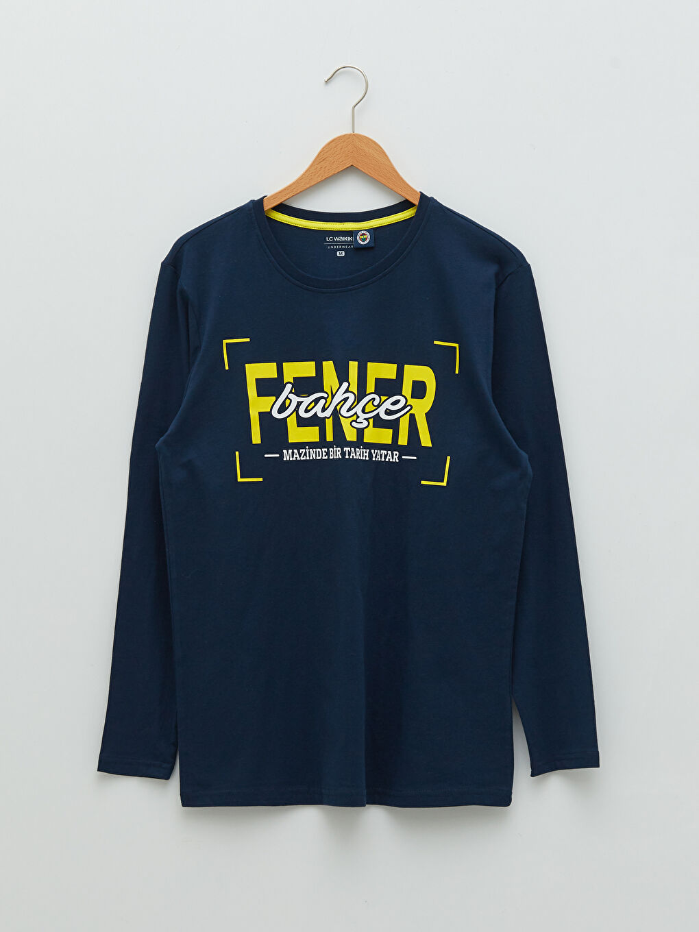 Gri Standart Kalıp Fenerbahçe Baskılı Erkek Taraftar Pijama Takımı-1