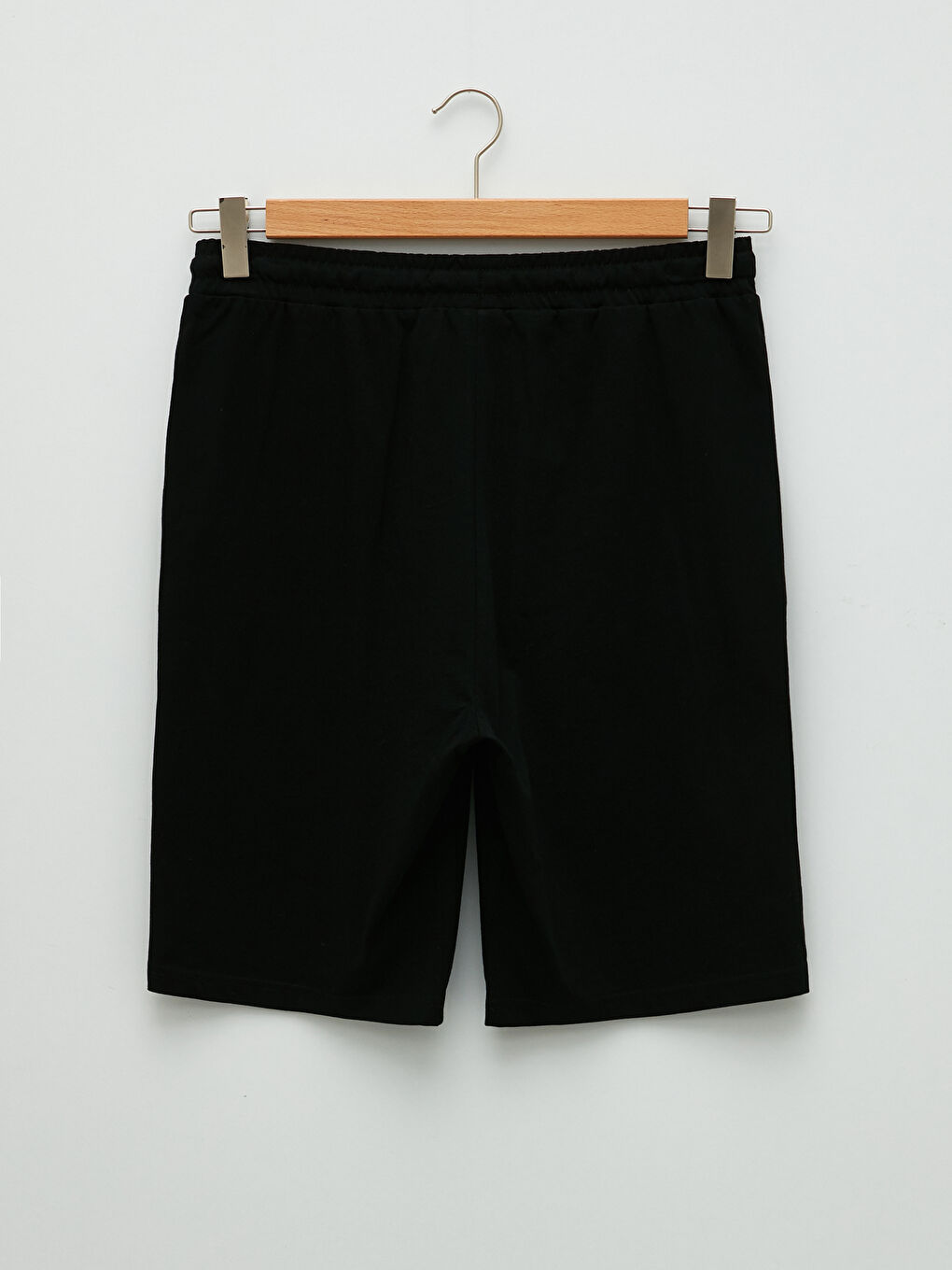 Siyah Standart Kalıp Erkek Şortlu Pijama Takımı-8