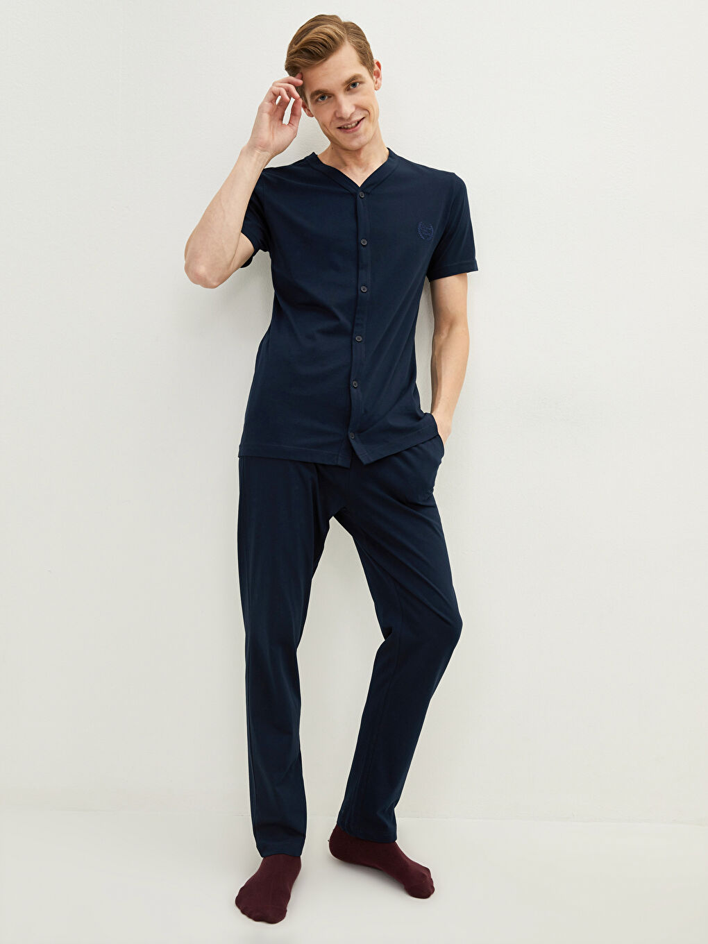 Regular Fit Men's Pyjama Set-1