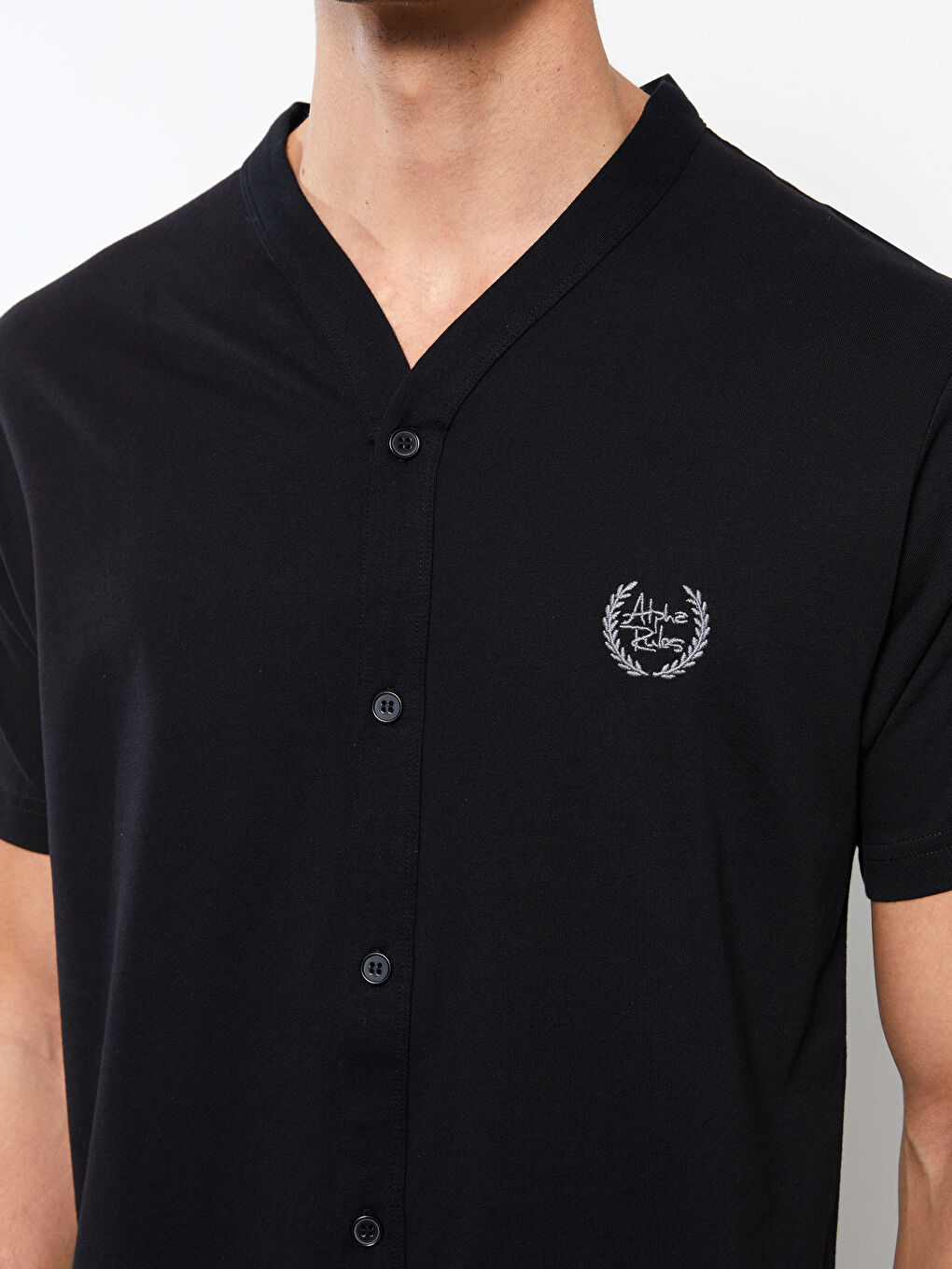 Siyah Standart Kalıp Erkek Pijama Takımı-3