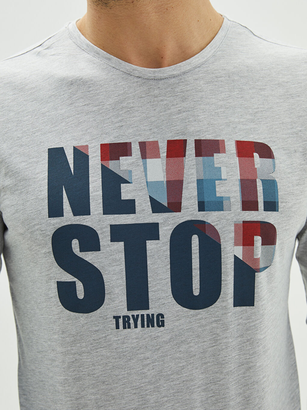 Lacivert Standart Kalıp Baskılı Pamuklu Erkek Pijama Takımı-3