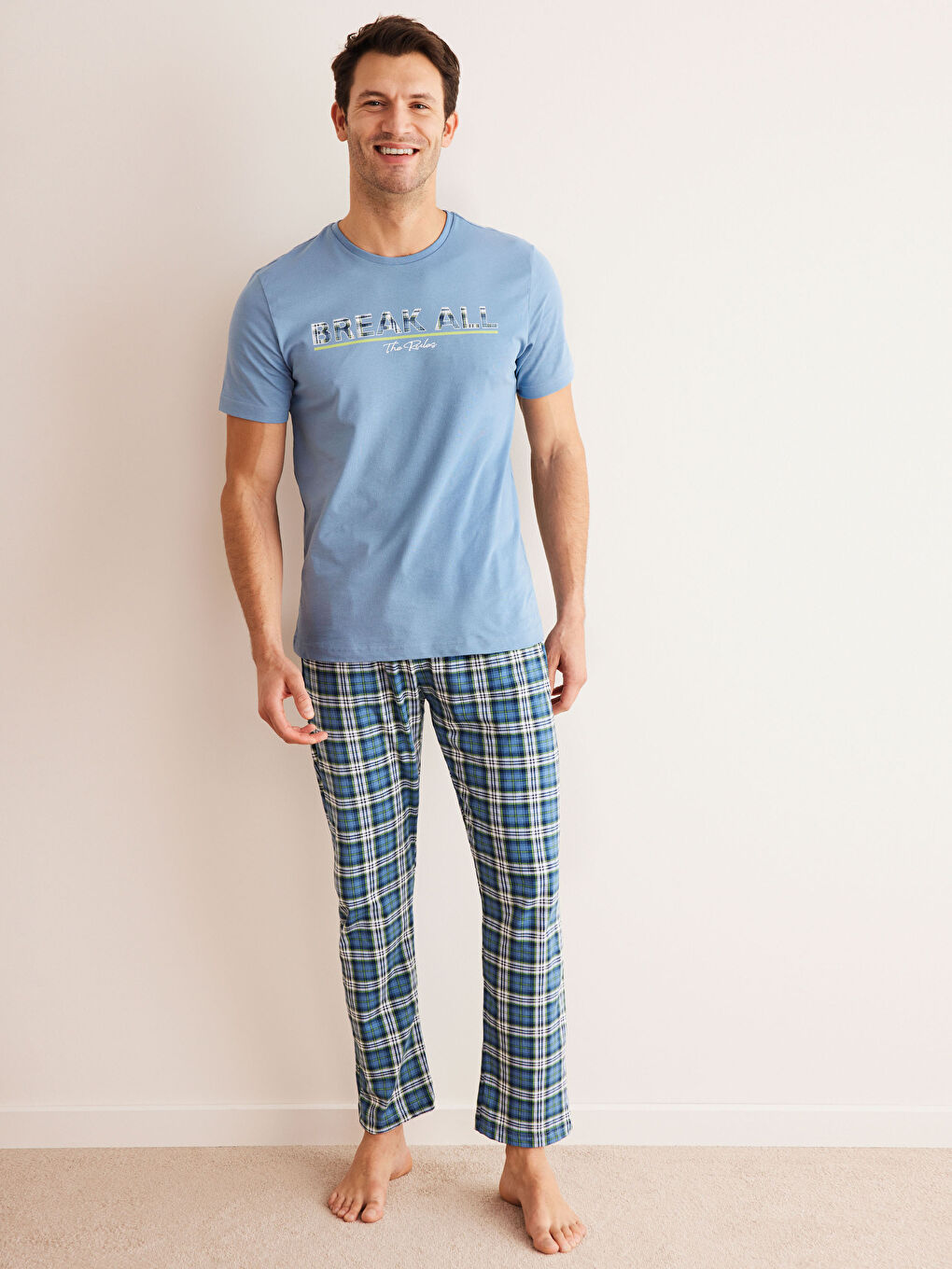 Pyjama-Set für Herren in regulärer Passform