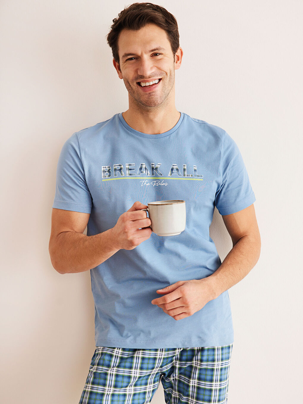 Pyjama-Set für Herren in regulärer Passform-1