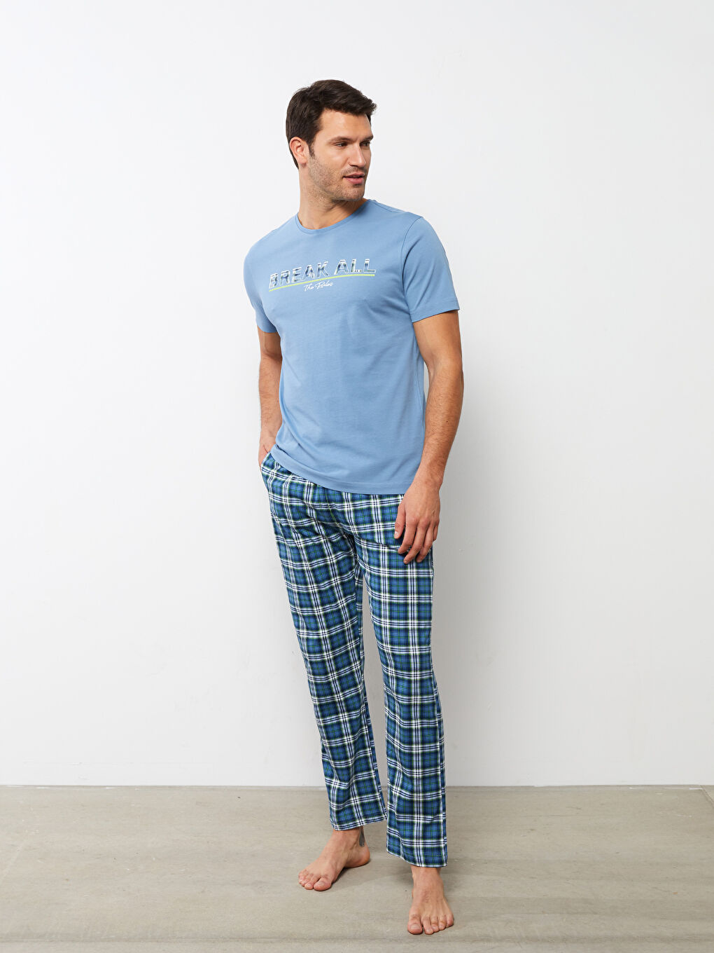 Pyjama-Set für Herren in regulärer Passform-3