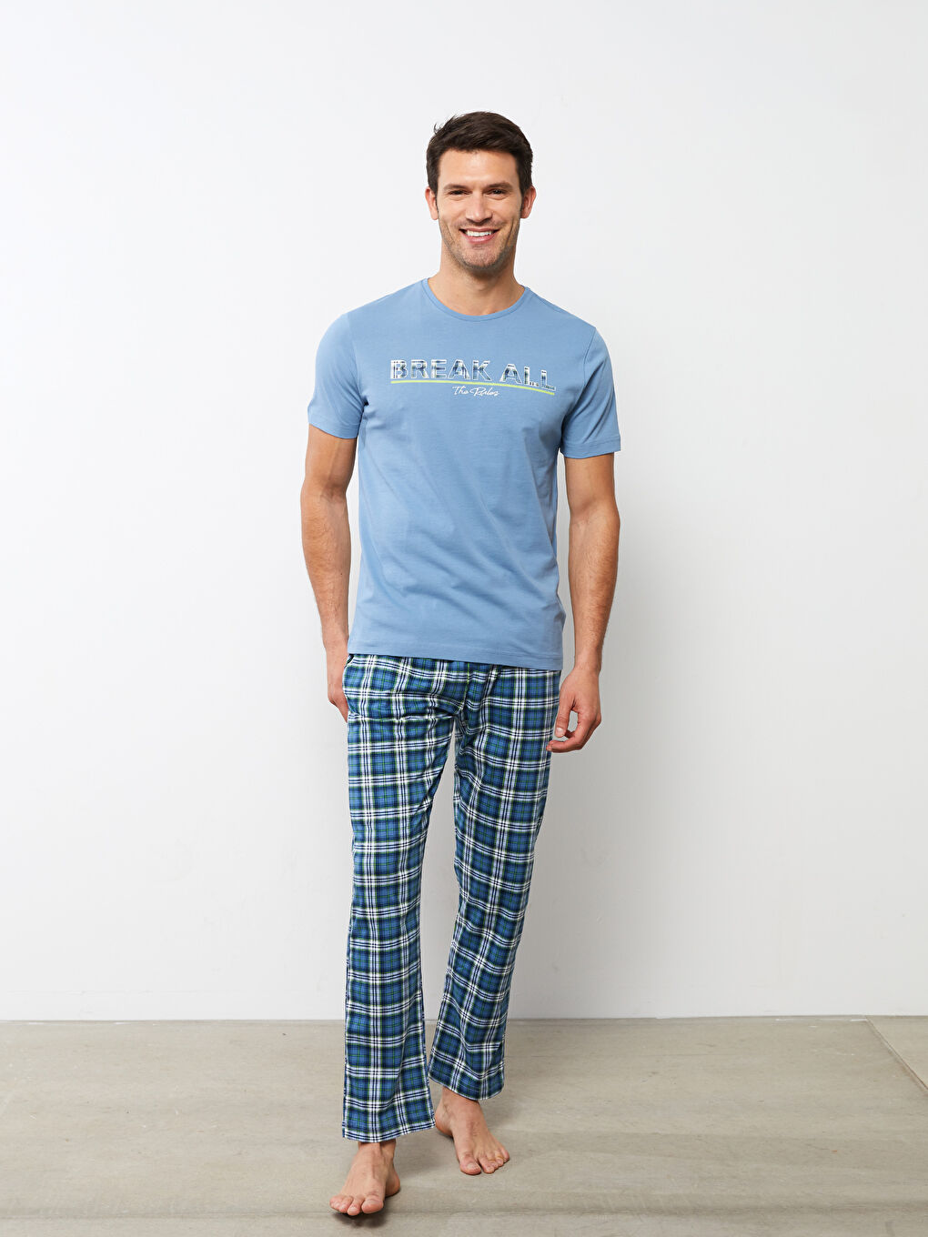Pyjama-Set für Herren in regulärer Passform-4