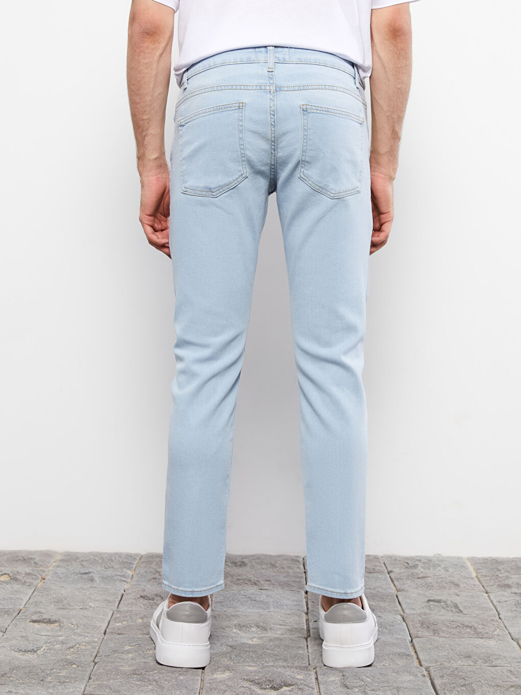 بنطلون جينز رجالي 750 سليم فيت-4
