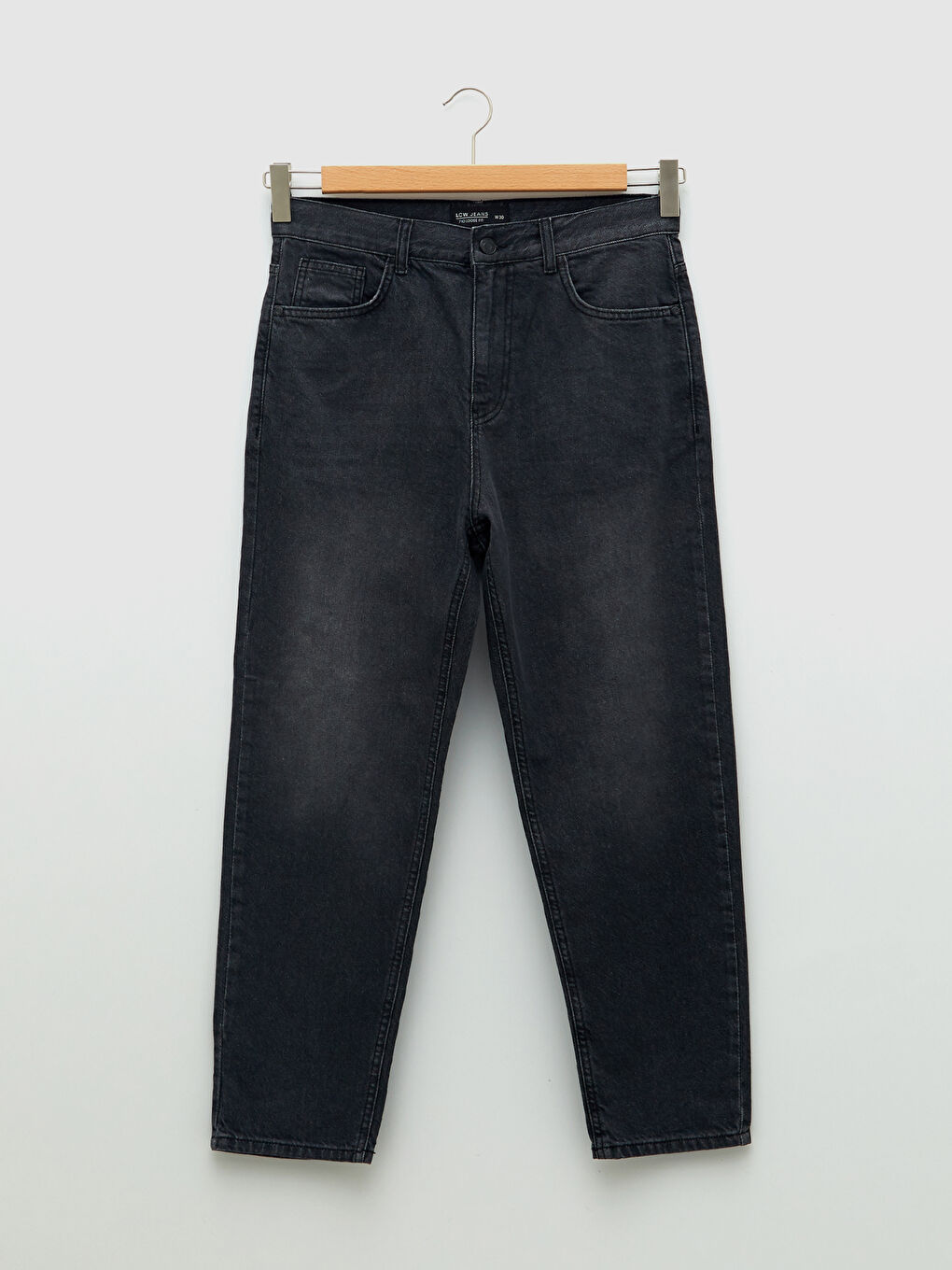 Siyah 710 Bol Fit Erkek Jean Pantolon-5