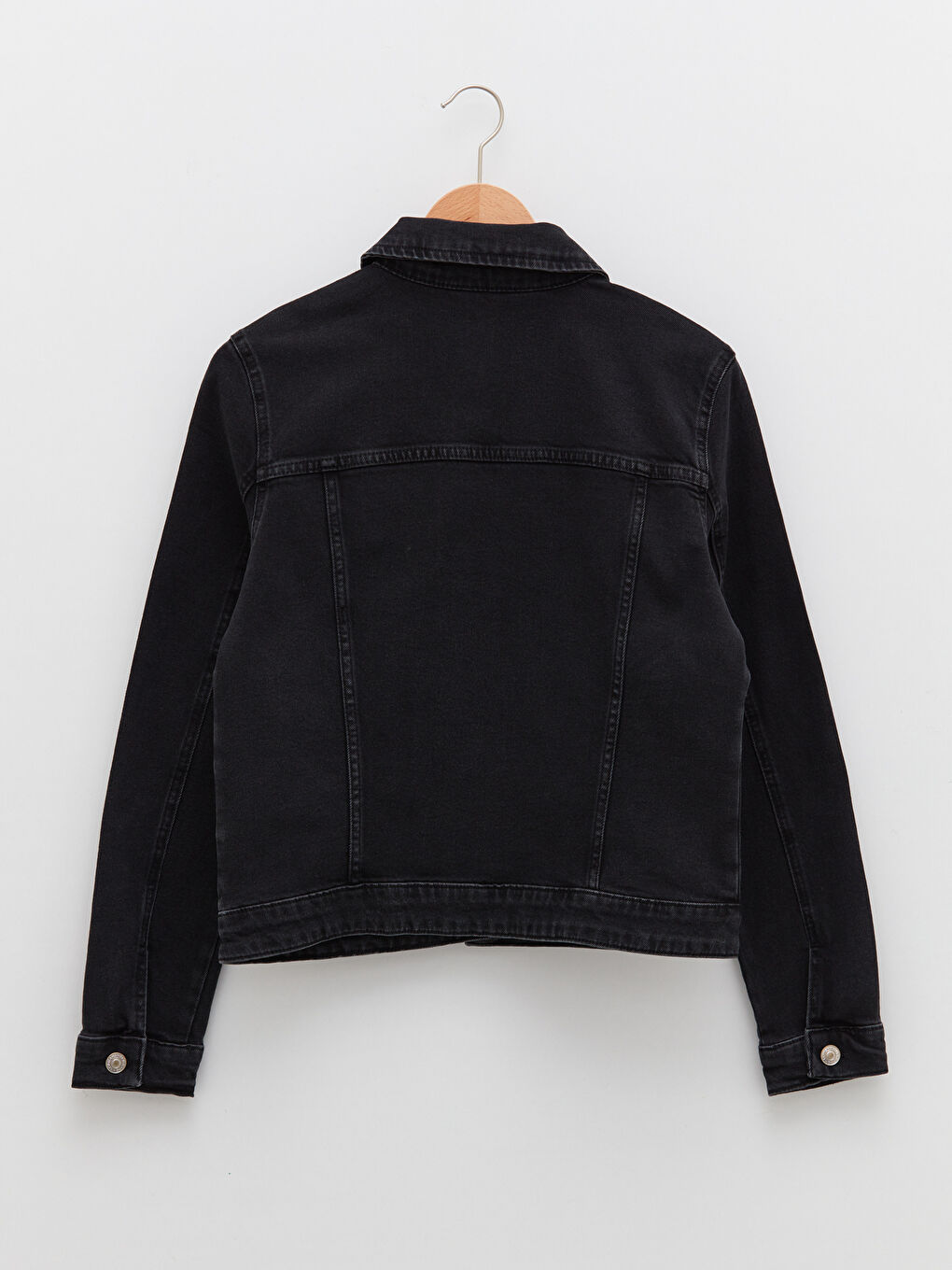 Shirt Neck Regular Long Sleeve Women's Rodeo Jean Jacket-7