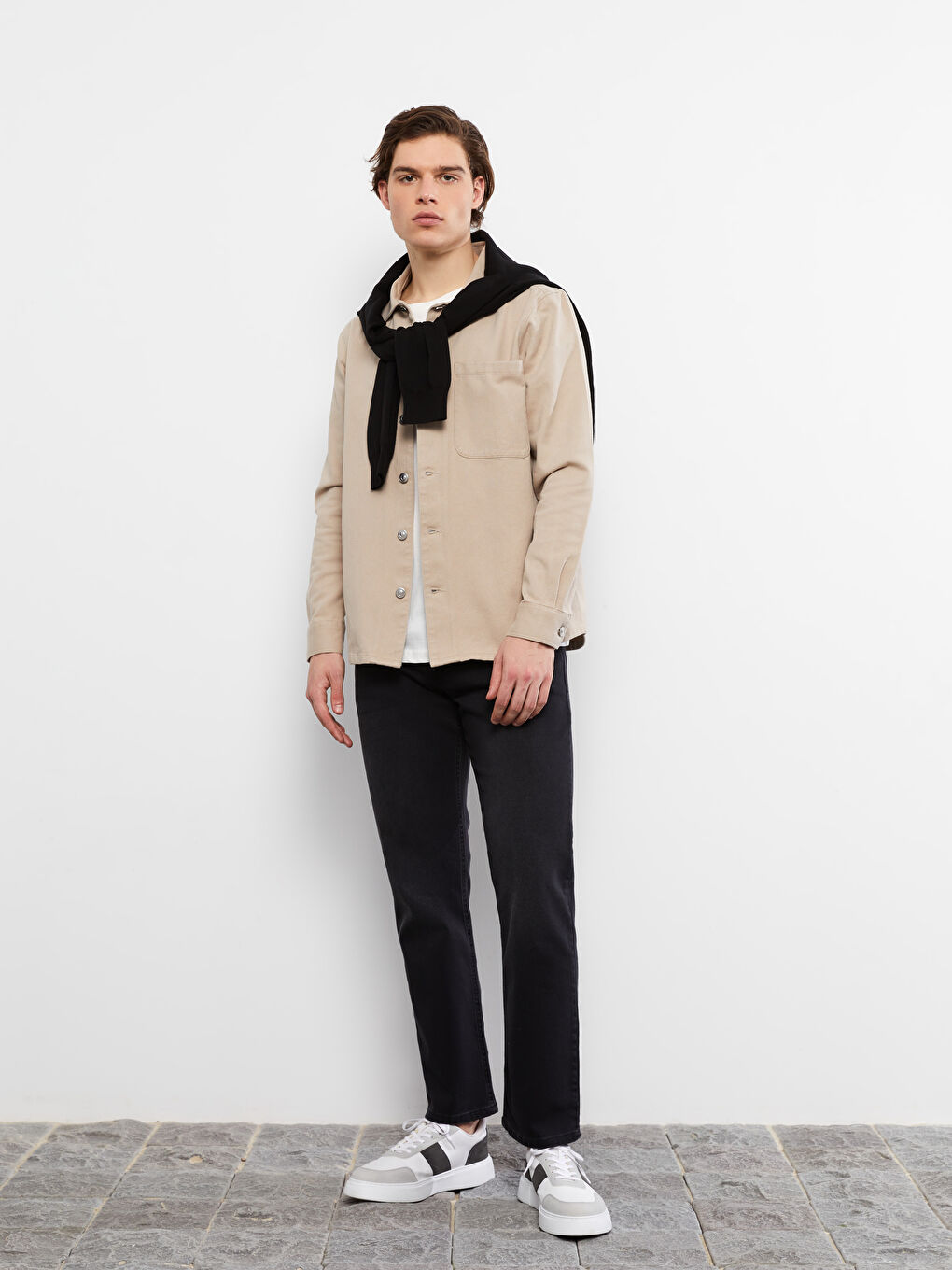 Siyah 790 Rahat Kalıp Erkek Jean Pantolon