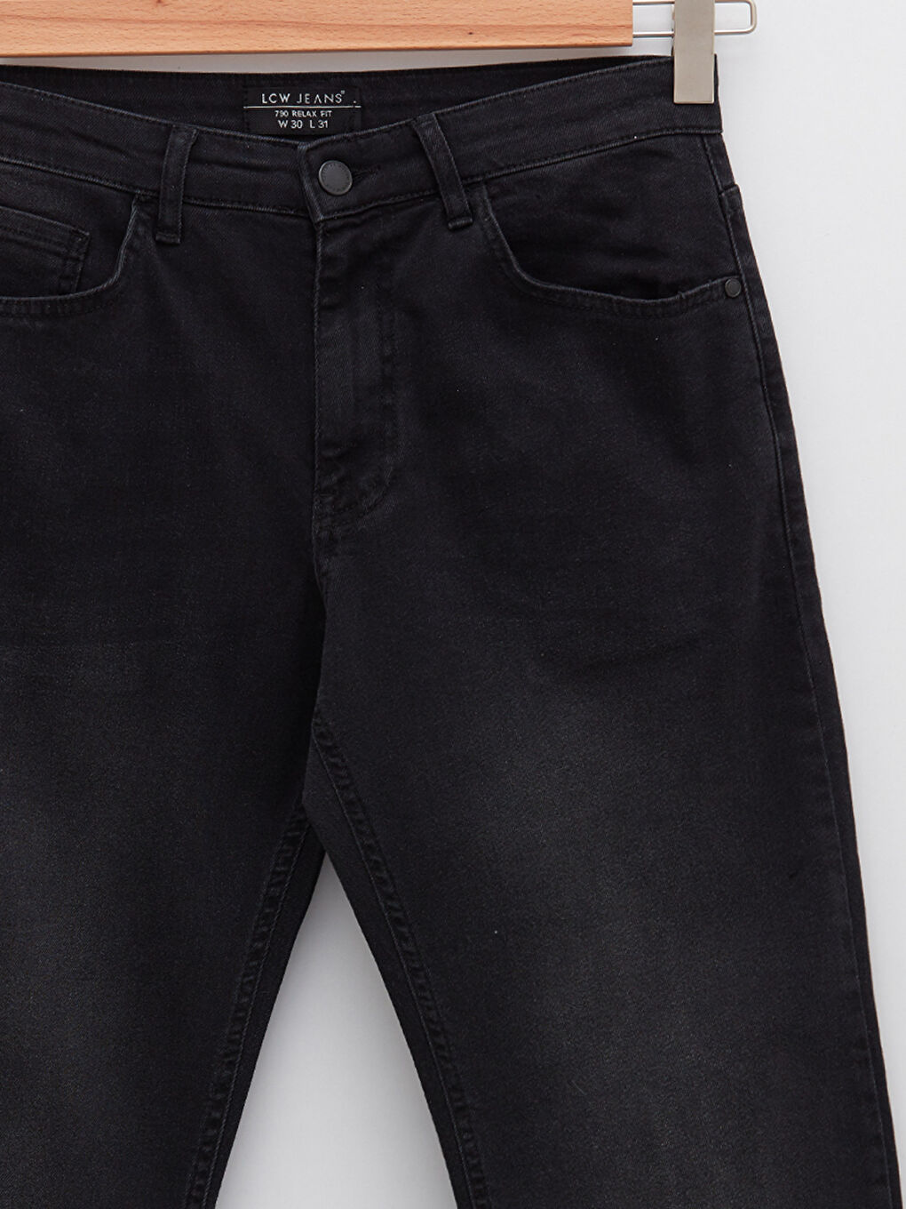 Siyah 790 Rahat Kalıp Erkek Jean Pantolon-7