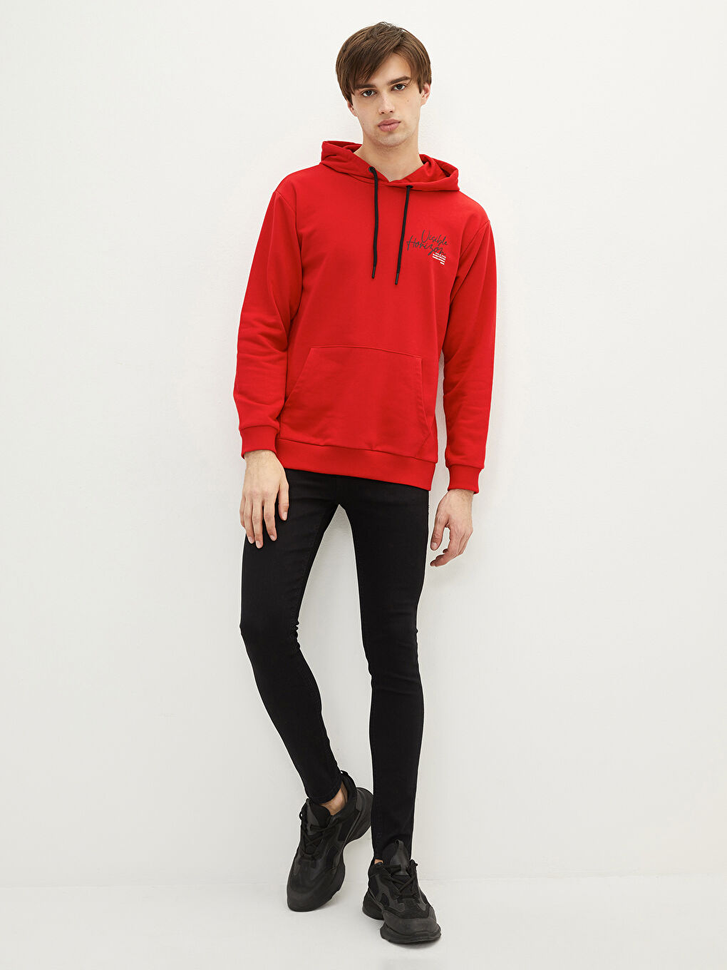 Siyah 770 Super Skinny Erkek Jean Pantolon-1