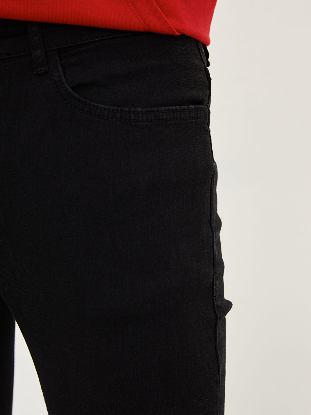 Siyah 770 Super Skinny Erkek Jean Pantolon-2