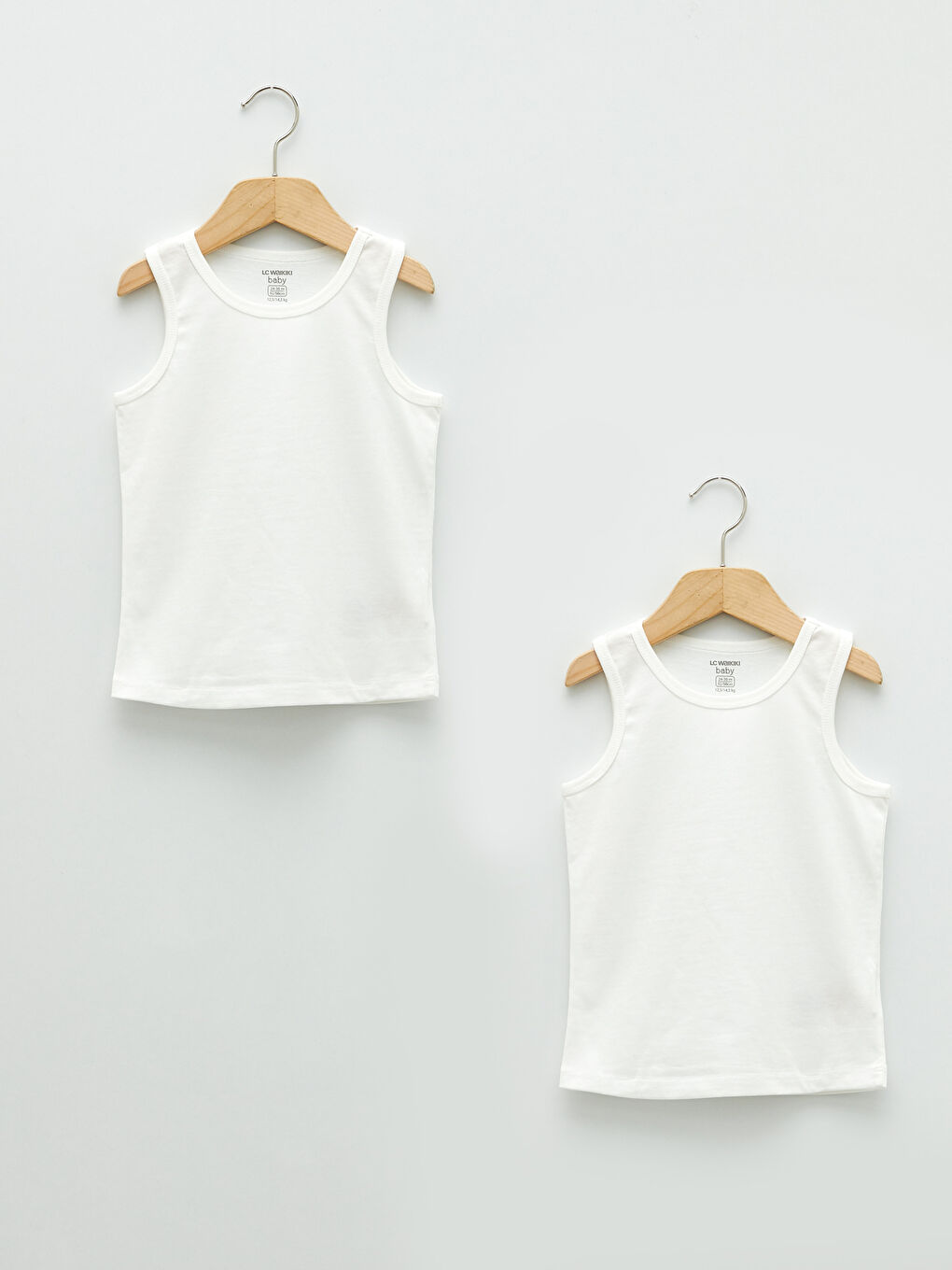 Crew Neck Basic Baby Boys Tank Top 2 Pack