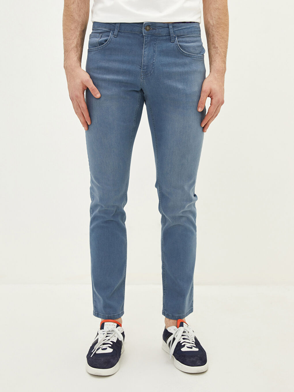 Gri 750 Slim Fit Erkek Jean Pantolon-3