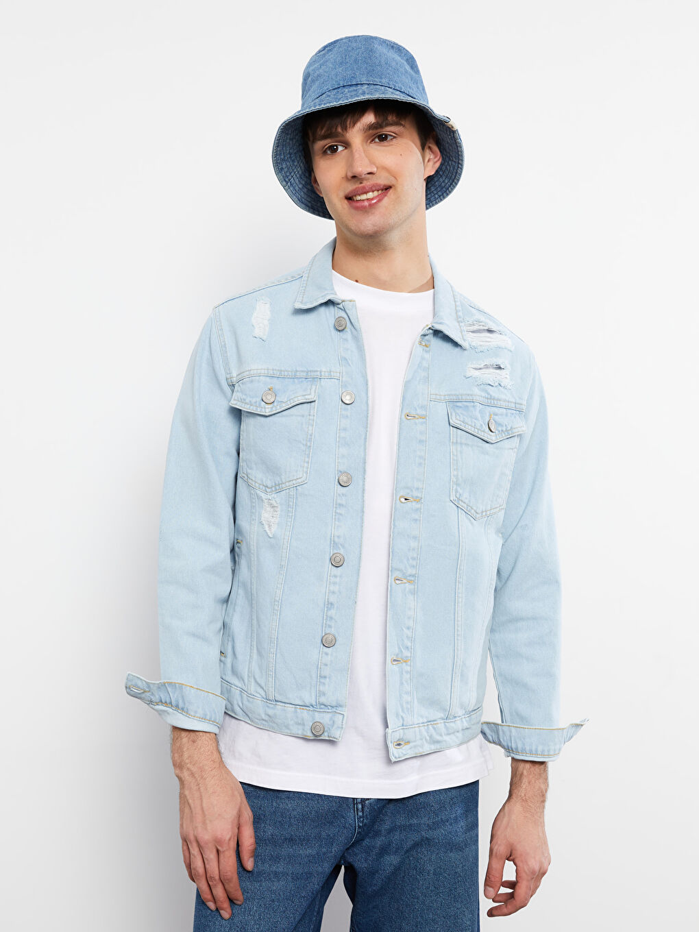 LCW Jeans جاكيت جينز رجالي بقالب قياسي -S25079Z8-311