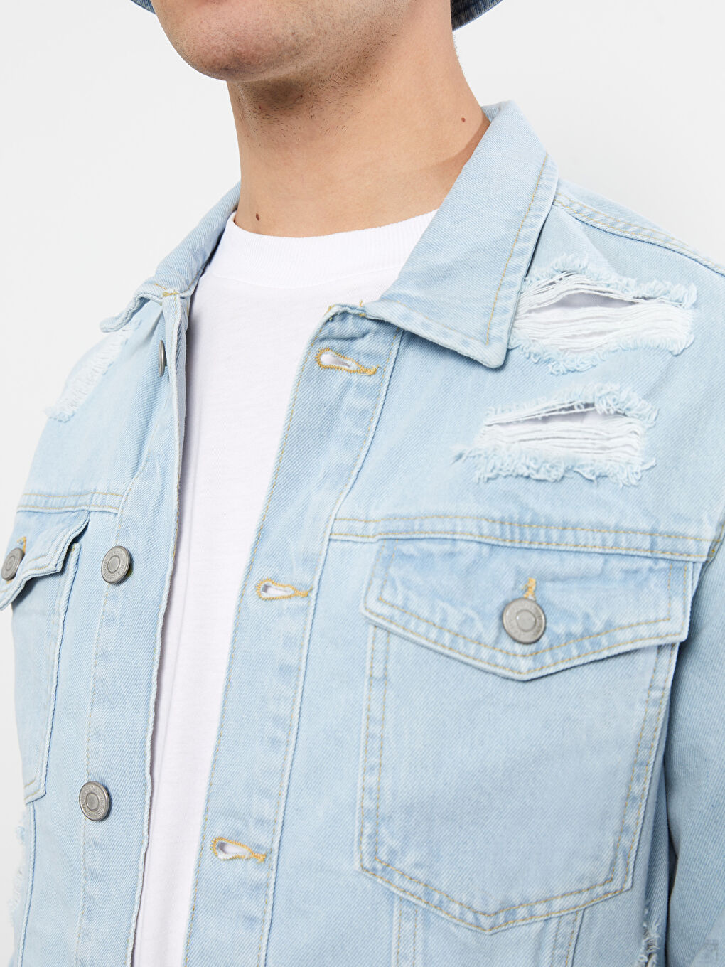 LCW Jeans جاكيت جينز رجالي بقالب قياسي -S25079Z8-311