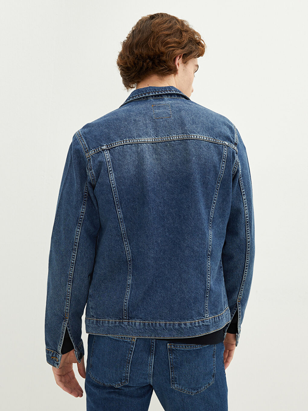 LCW Jeans Indigo Standart Kalıp Uzun Kollu Erkek Jean Ceket - 3