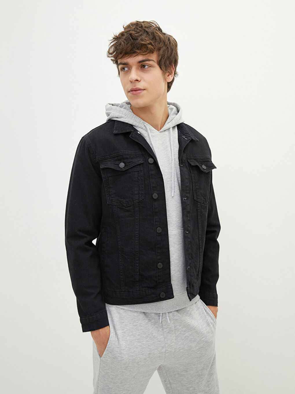 Мужская джинсовая куртка стандартного кроя-2