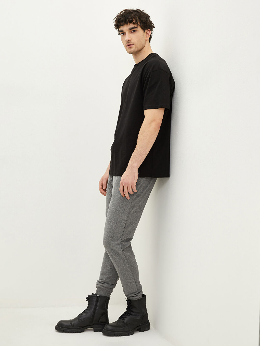 Antrasit Slim Fit Erkek Eşofman Altı