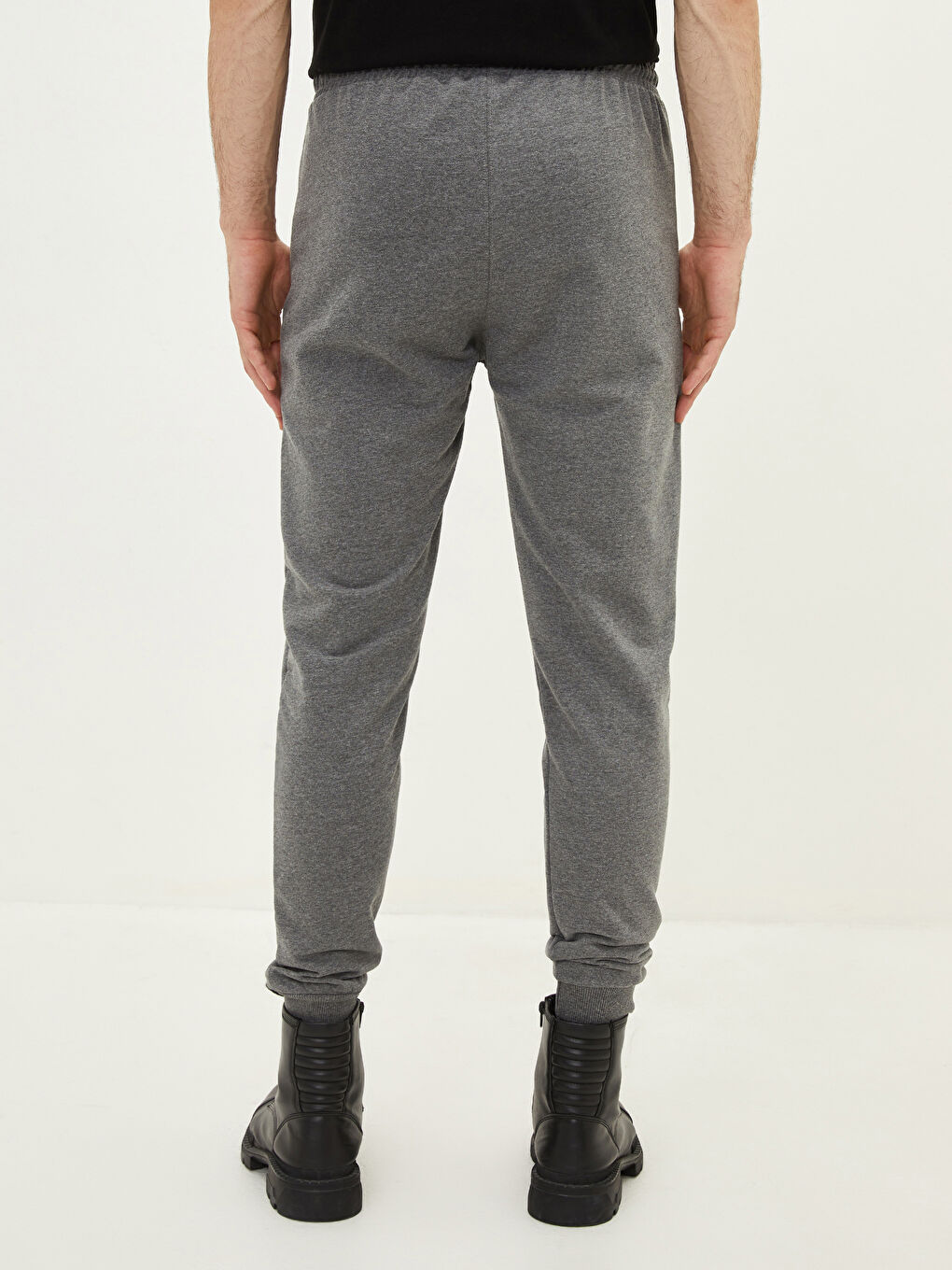 Antrasit Slim Fit Erkek Eşofman Altı-4