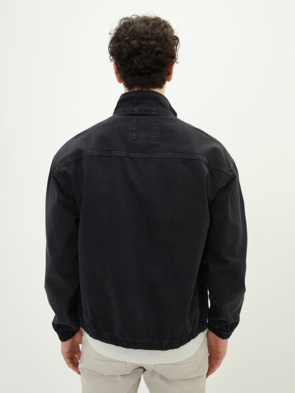 LCW Jeans Comfortable Fit Stand Up Collar Long Sleeve Men's Jean Jacket -S25099Z8-326