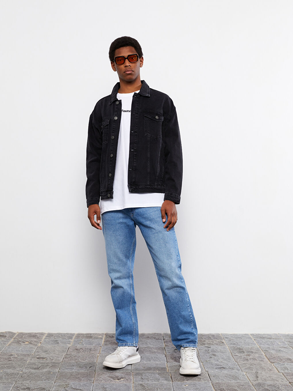 LCW Jeans Oversize Men's Denim Jacket -S25103Z8-M0U
