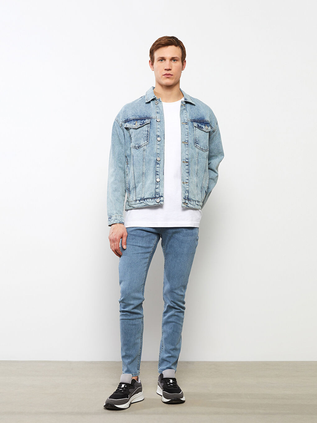 Oversize Jeansjacke Für Herren