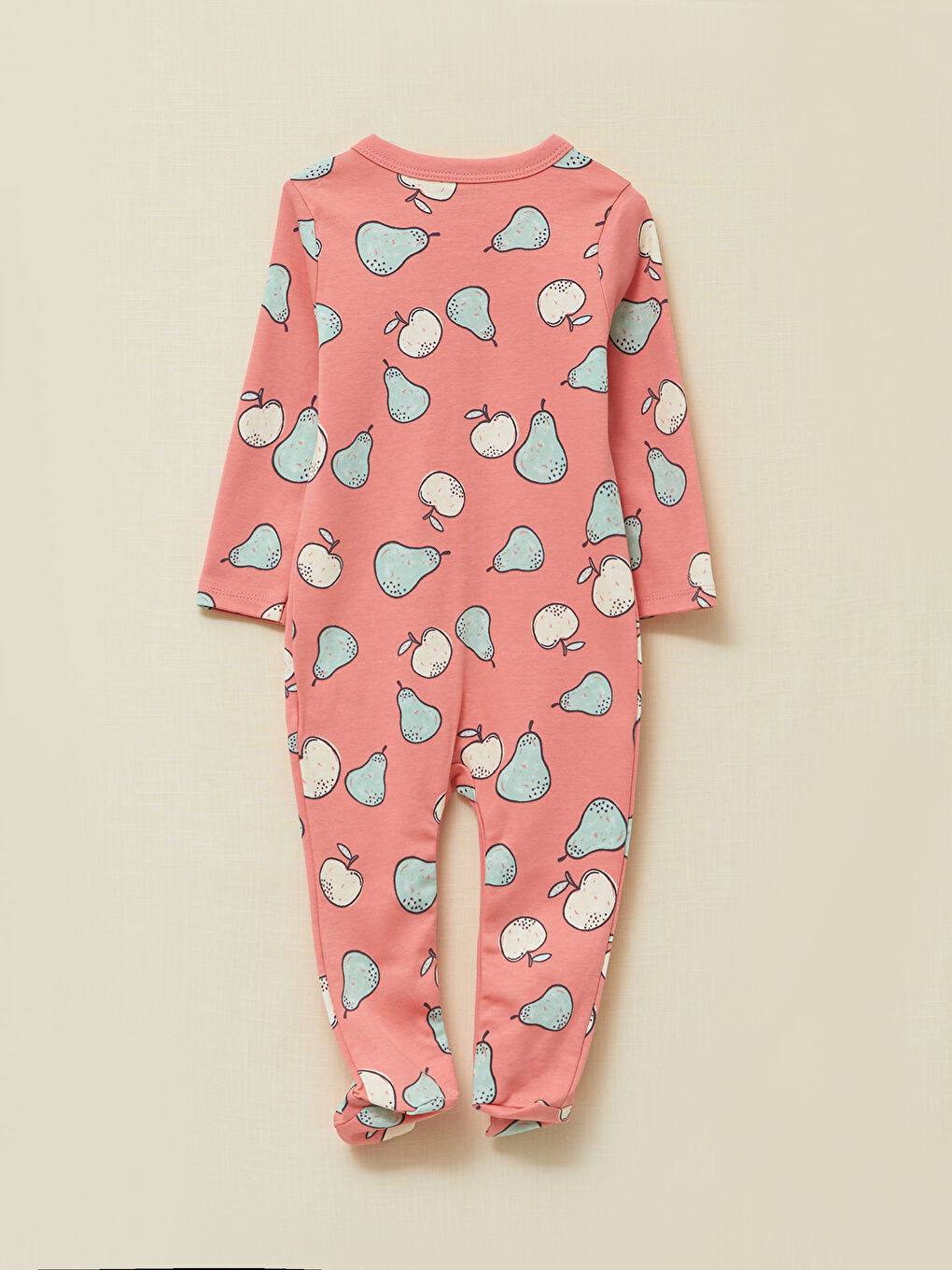 Комбинезон для малышки с V-образным вырезом, длинным рукавом и принтом, 2 штуки-2