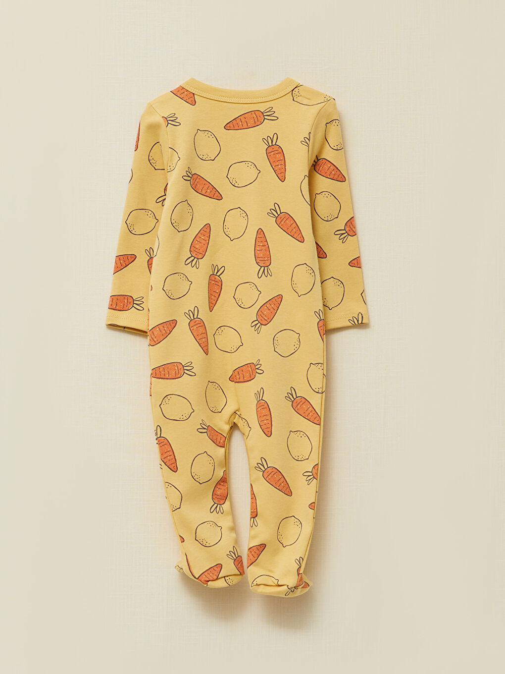 Комбинезон для малышки с V-образным вырезом, длинным рукавом и принтом, 2 штуки-4