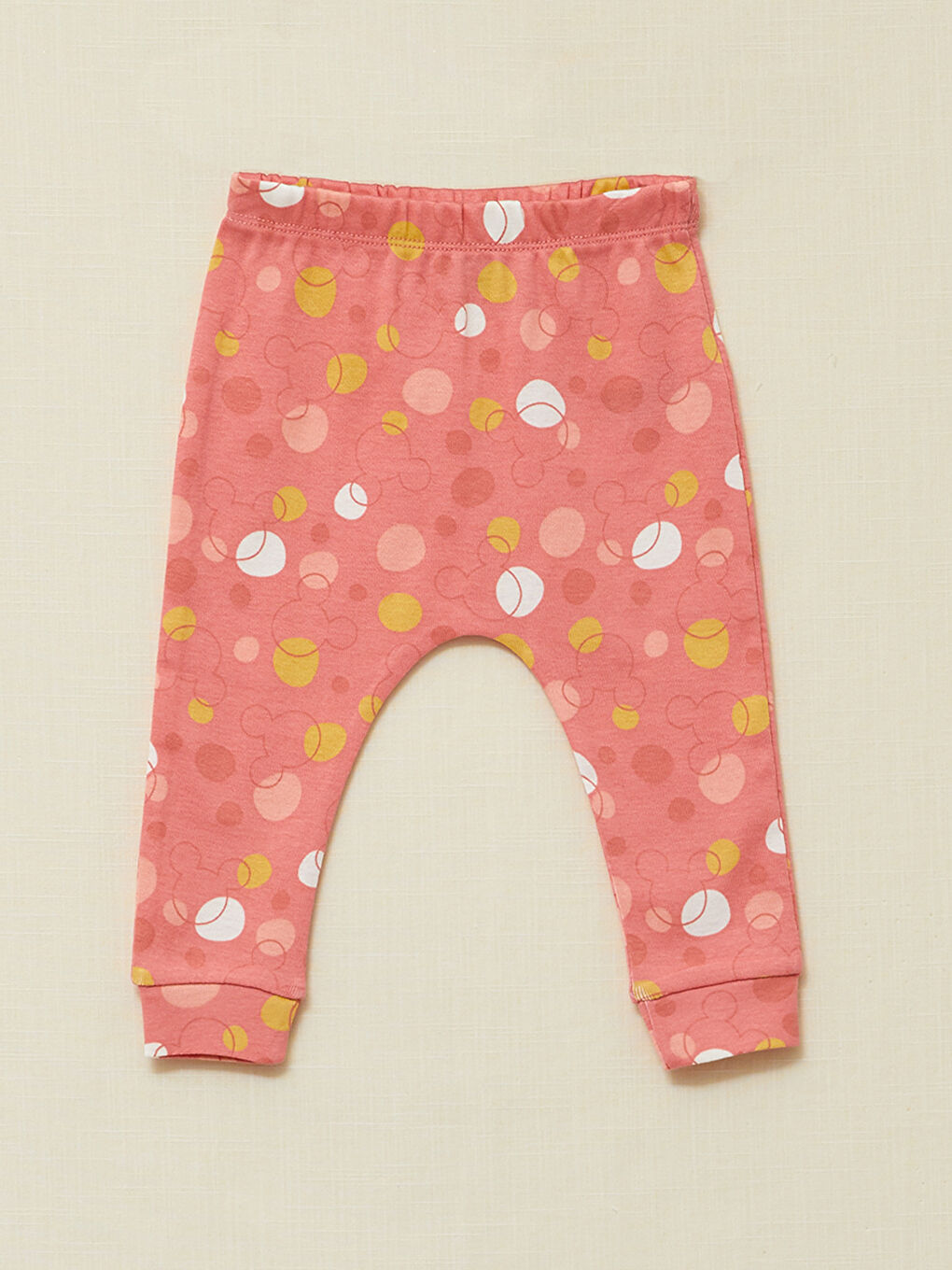 Crew Neck Short Sleeve Minnie Mouse Printed Baby Girl 3 Pieces Set-3