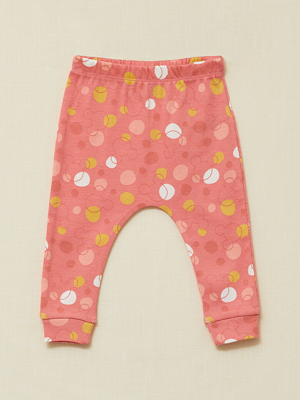 Crew Neck Short Sleeve Minnie Mouse Printed Baby Girl 3 Pieces Set-4