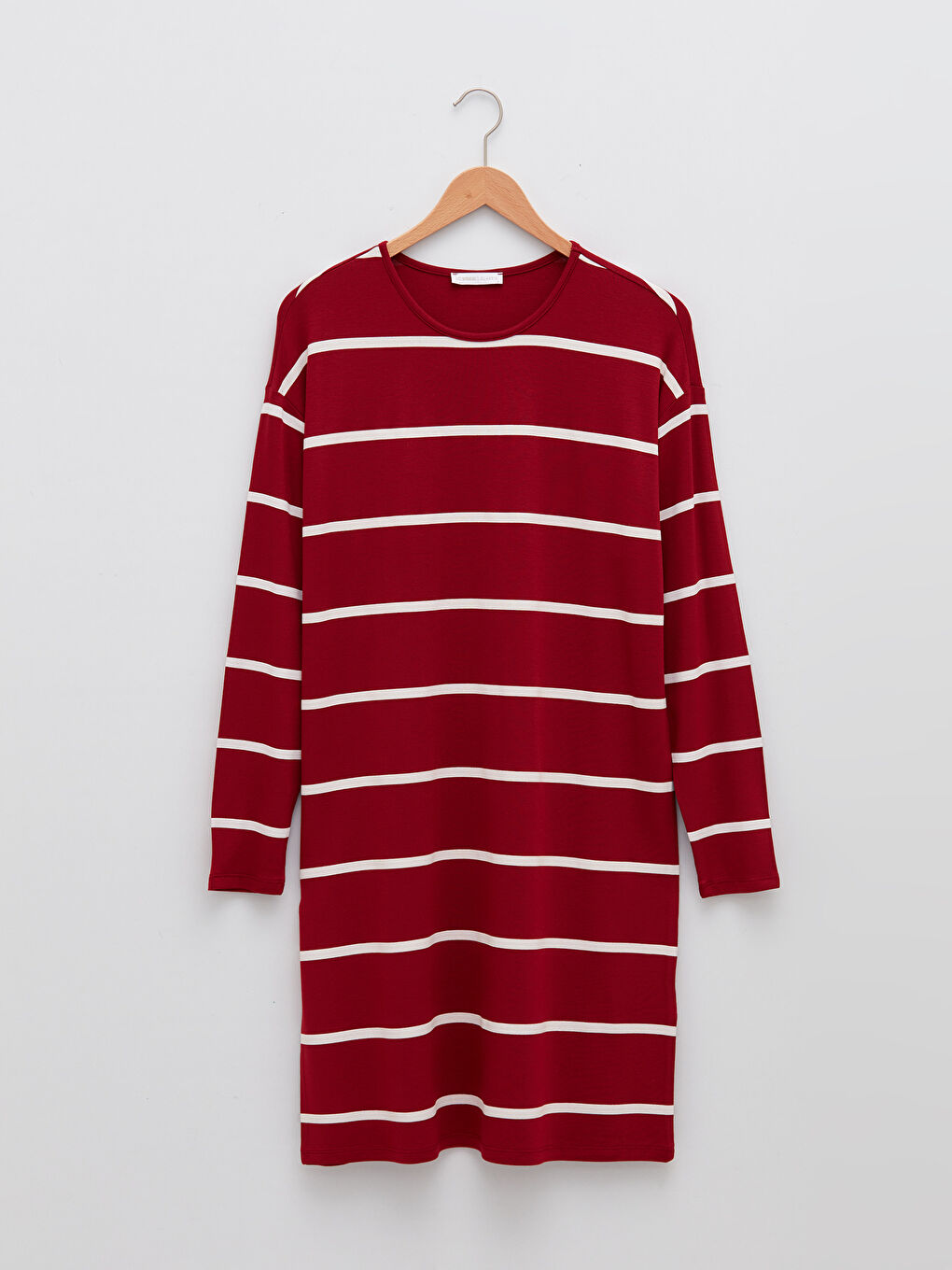 LCWAIKIKI Classic Crew Neck Striped Long Sleeve Women's Sweatshirt Tunic -S25162Z8-HLG