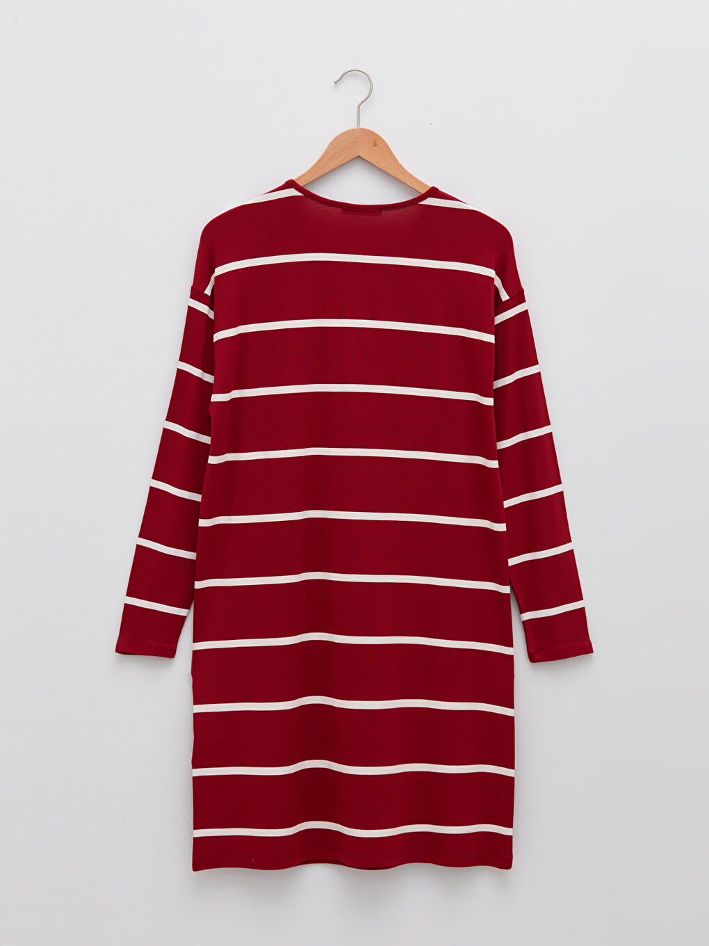 LCWAIKIKI Classic Crew Neck Striped Long Sleeve Women's Sweatshirt Tunic -S25162Z8-HLG
