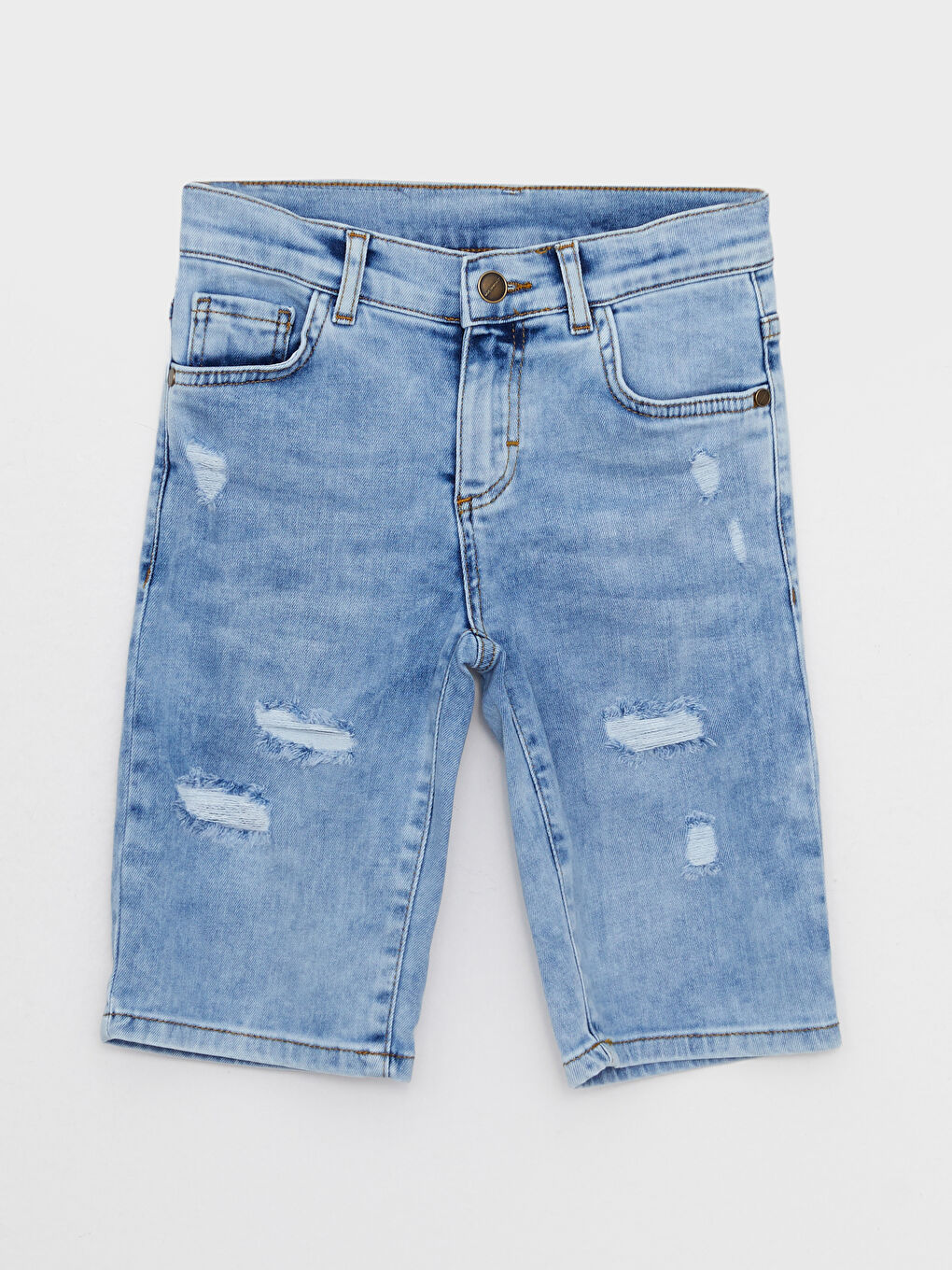 Ripped Detailed Boy Jean Roller -S25184Z4-507