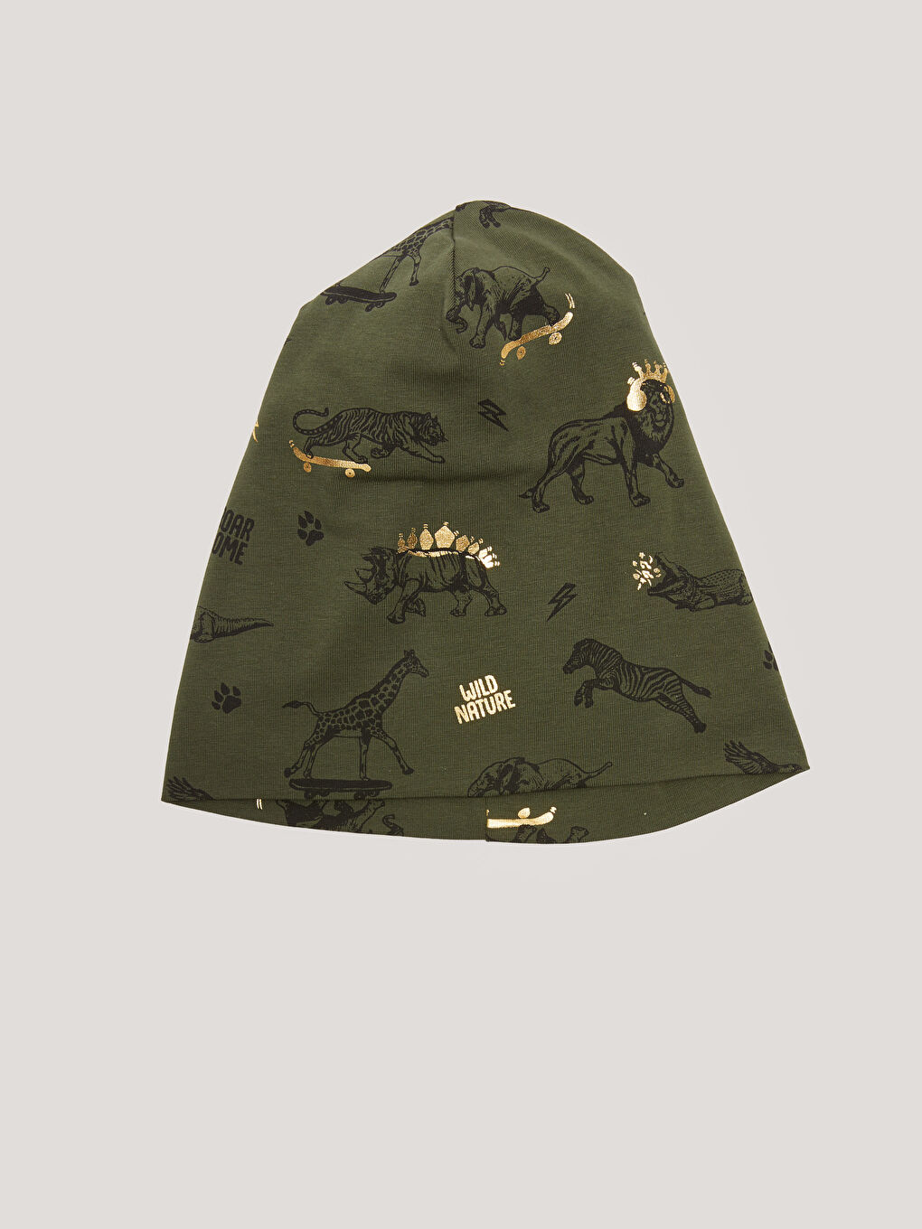 Boy Animal Figures Printed Beanie