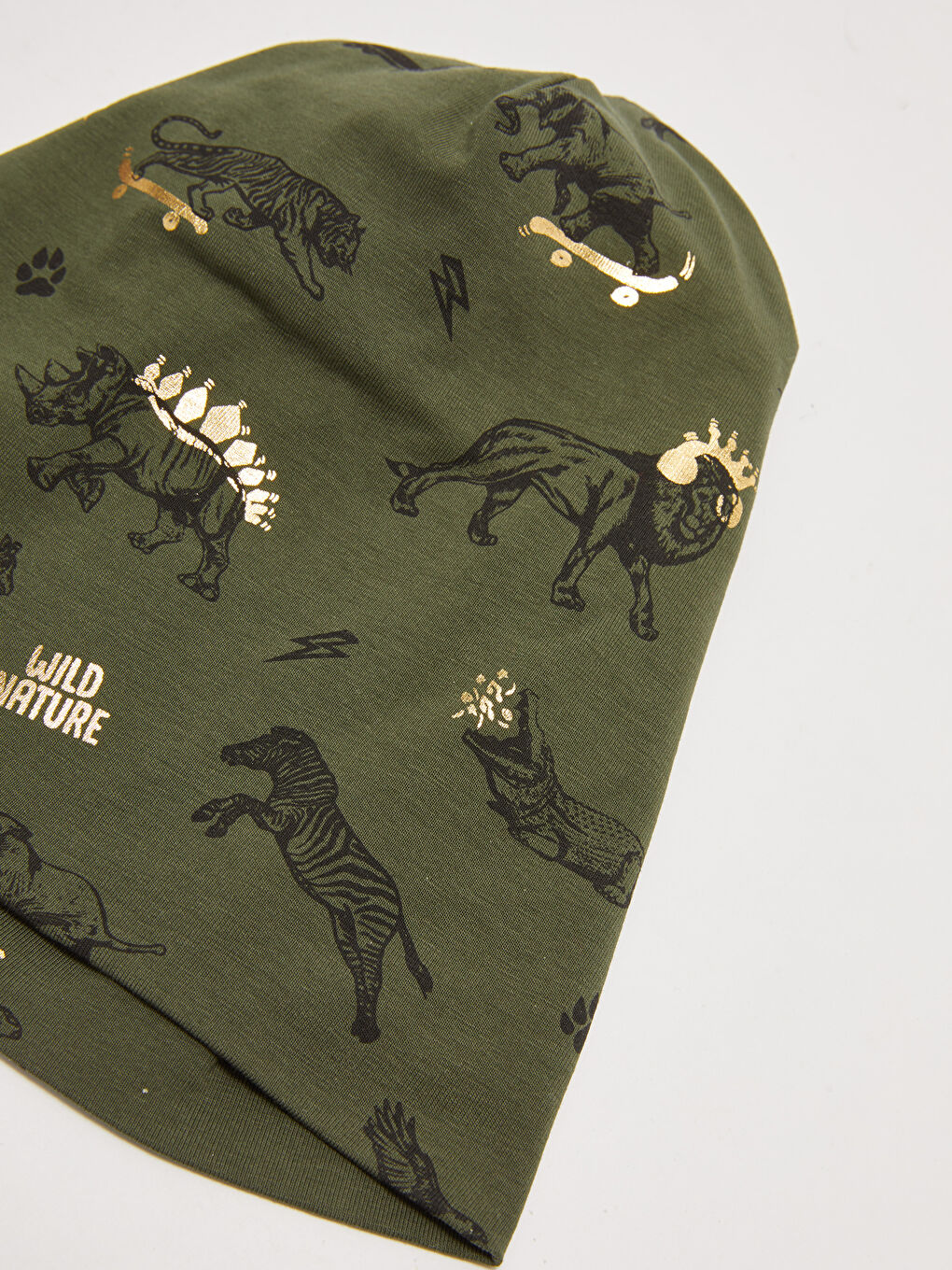 Boy Animal Figures Printed Beanie-1