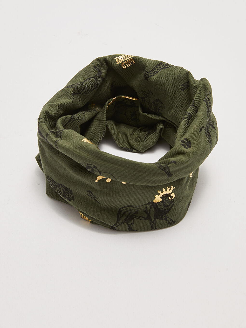 Col Imprimé Figurines d'Animaux Garçon-1