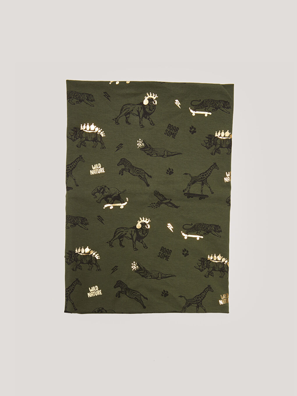 Col Imprimé Figurines d'Animaux Garçon-2