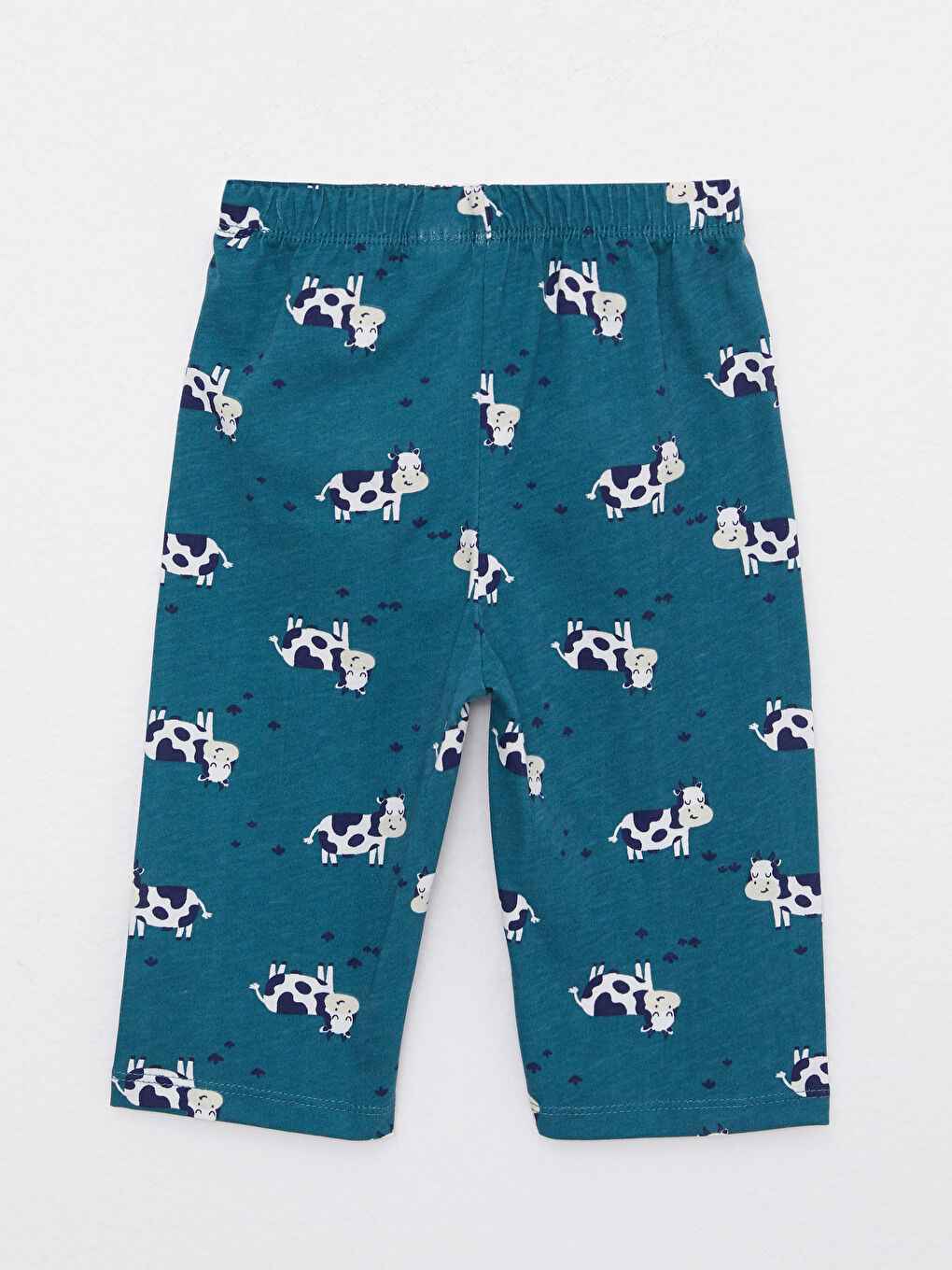 Crew Neck Short Sleeve Printed Cotton Baby Boy Pajamas Set-4